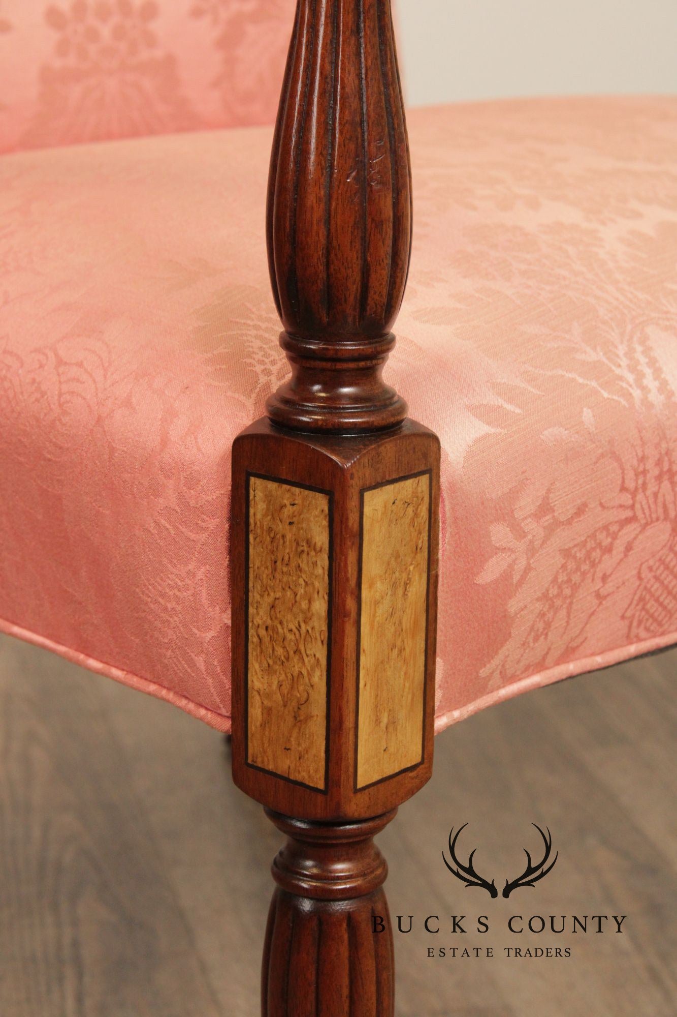 Hickory Chair Federal Style Inlaid Mahogany Armchair
