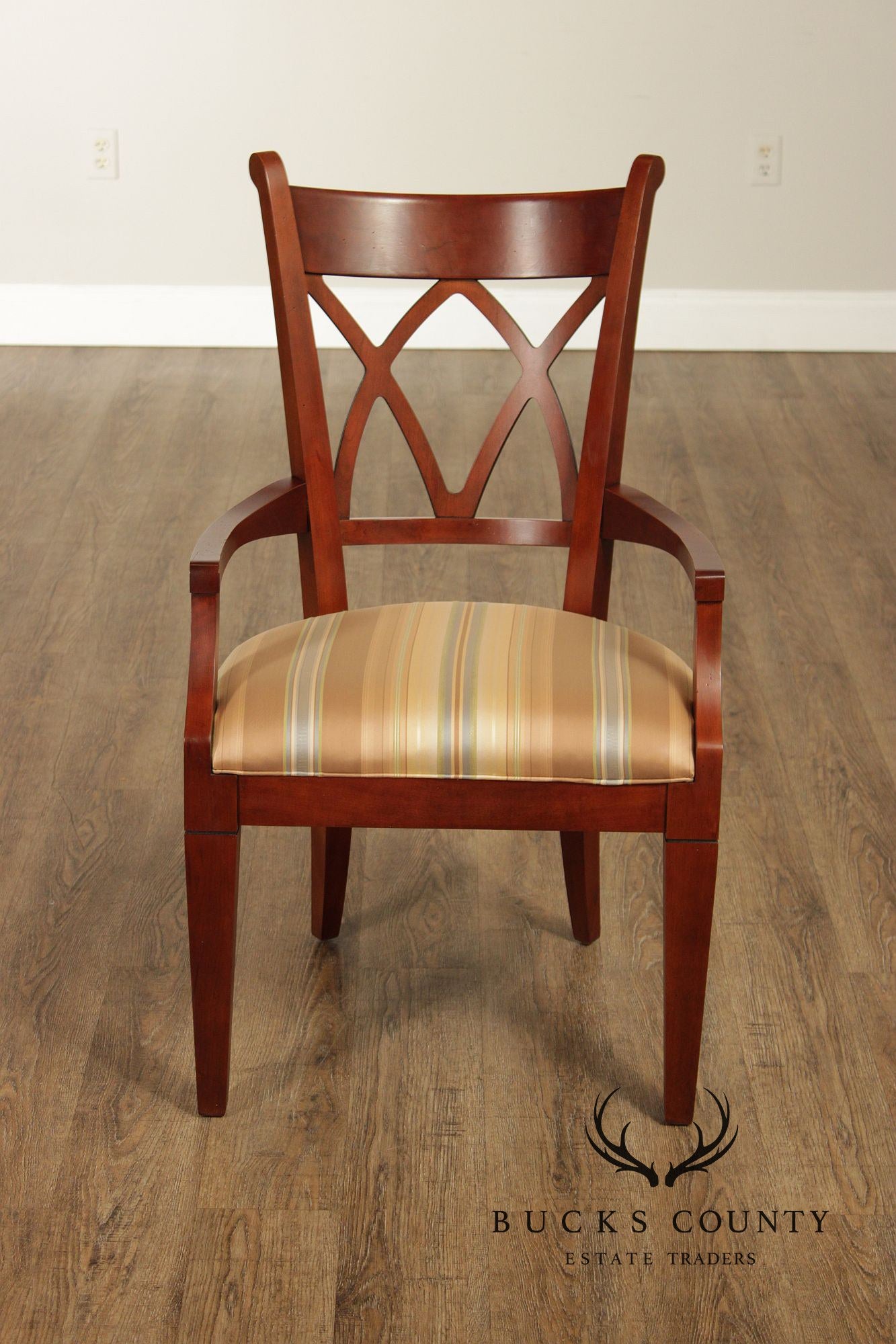 Harden Regency Style Set of Eight Cherry Dining Chairs