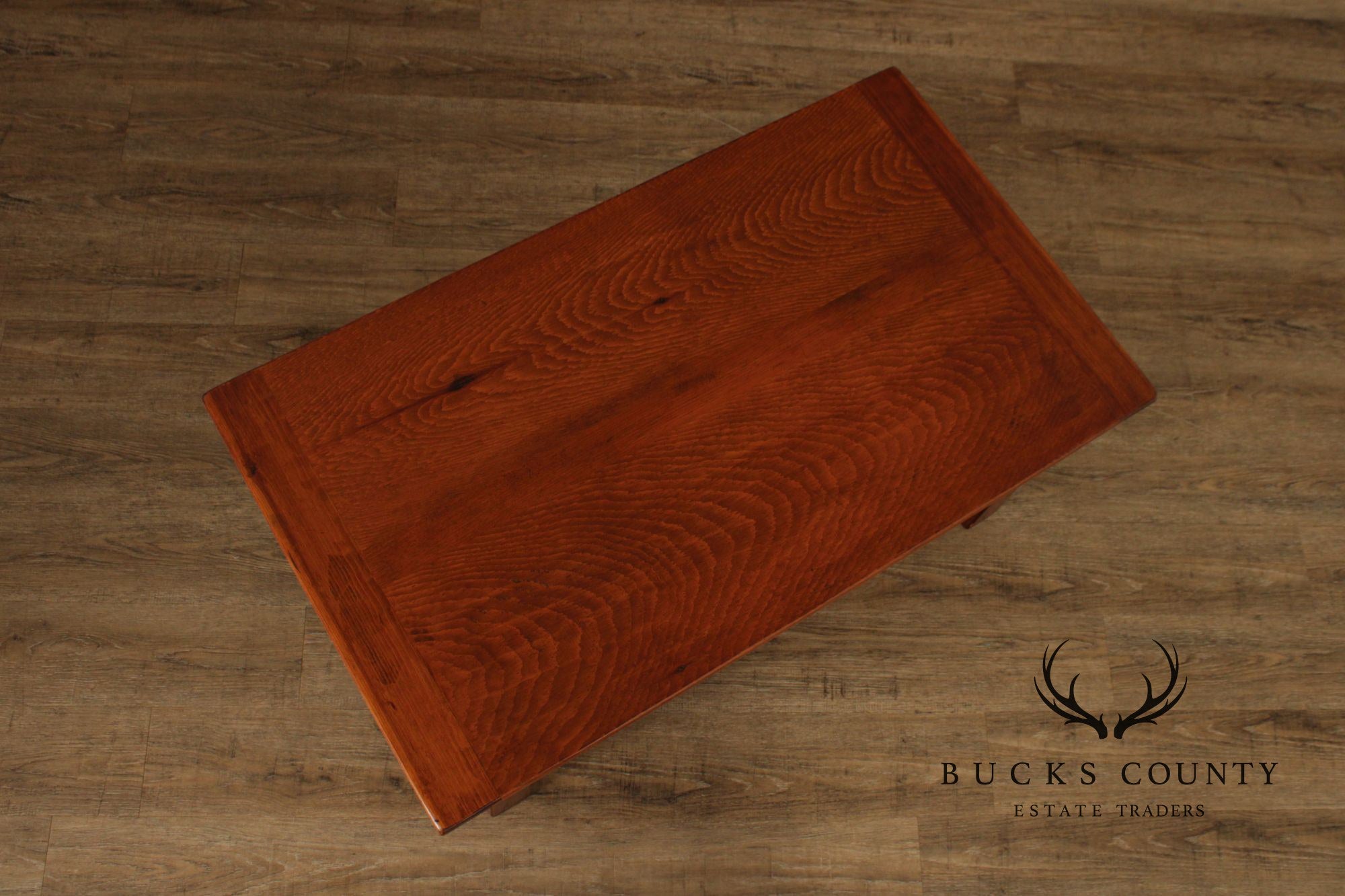 Rustic Mission Style Coffee Table With Drawer