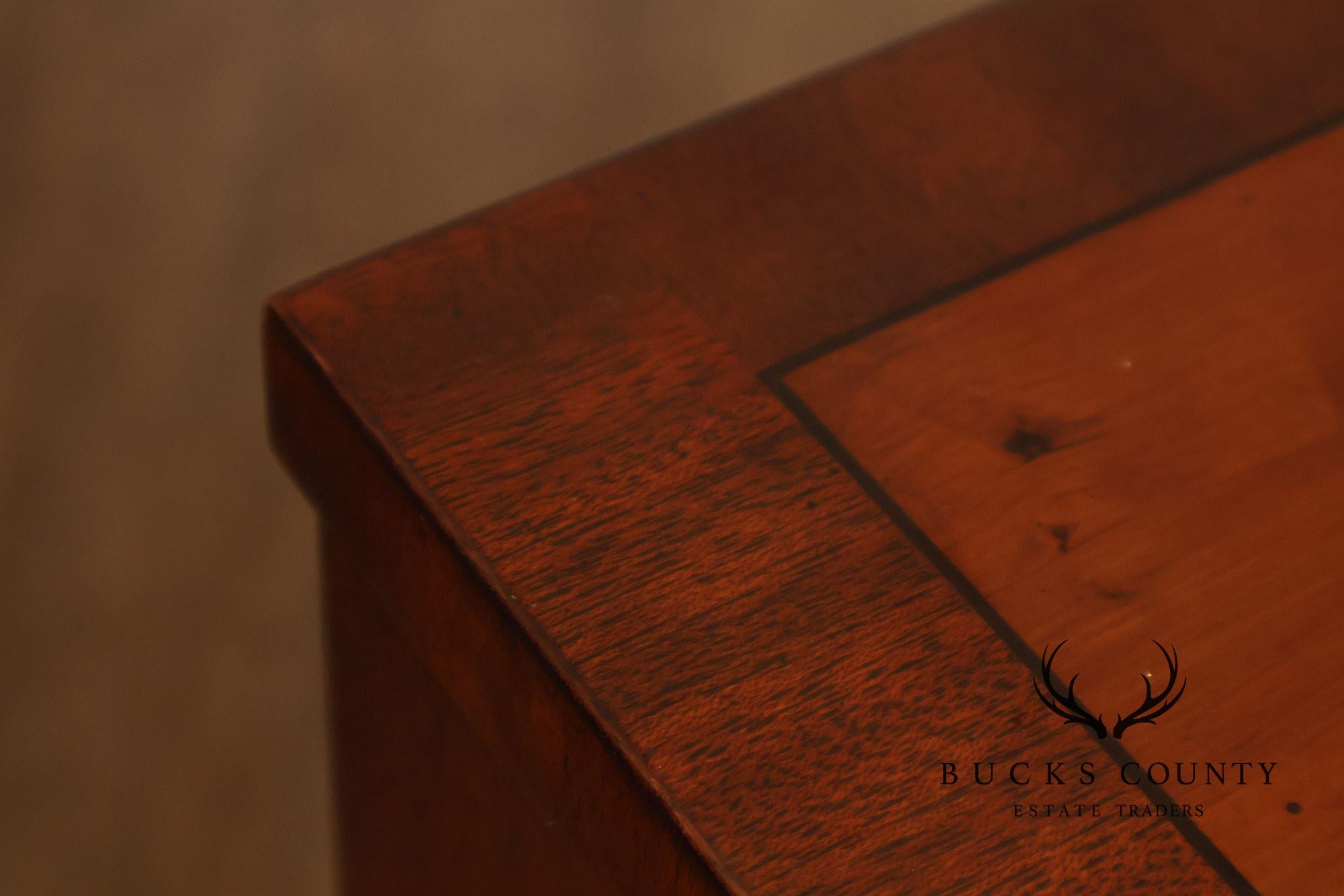 Henkel Harris Mahogany And Yew Wood Bow Front Chest Of Drawers