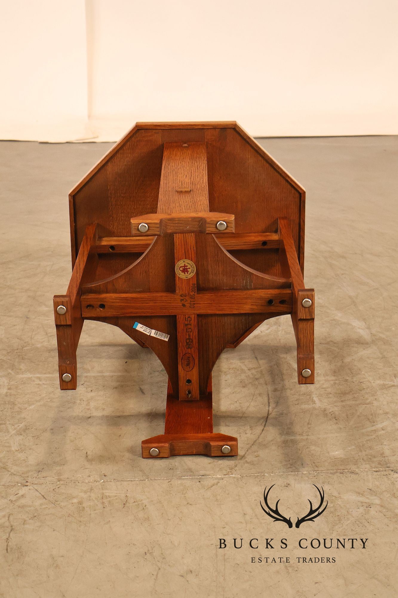 Stickley Mission Collection Oak Octagonal Table