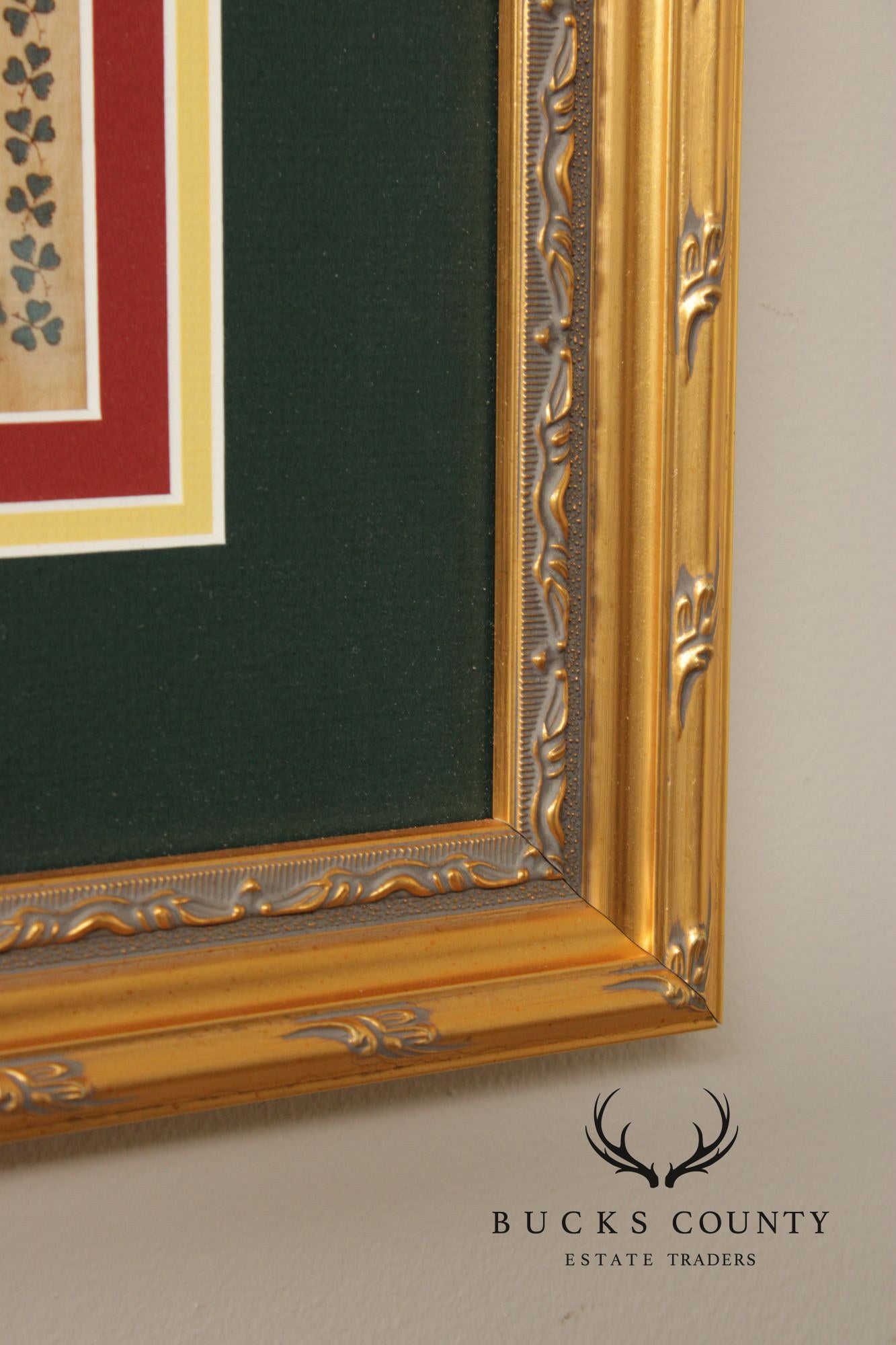 World War I Era Framed Handkerchief