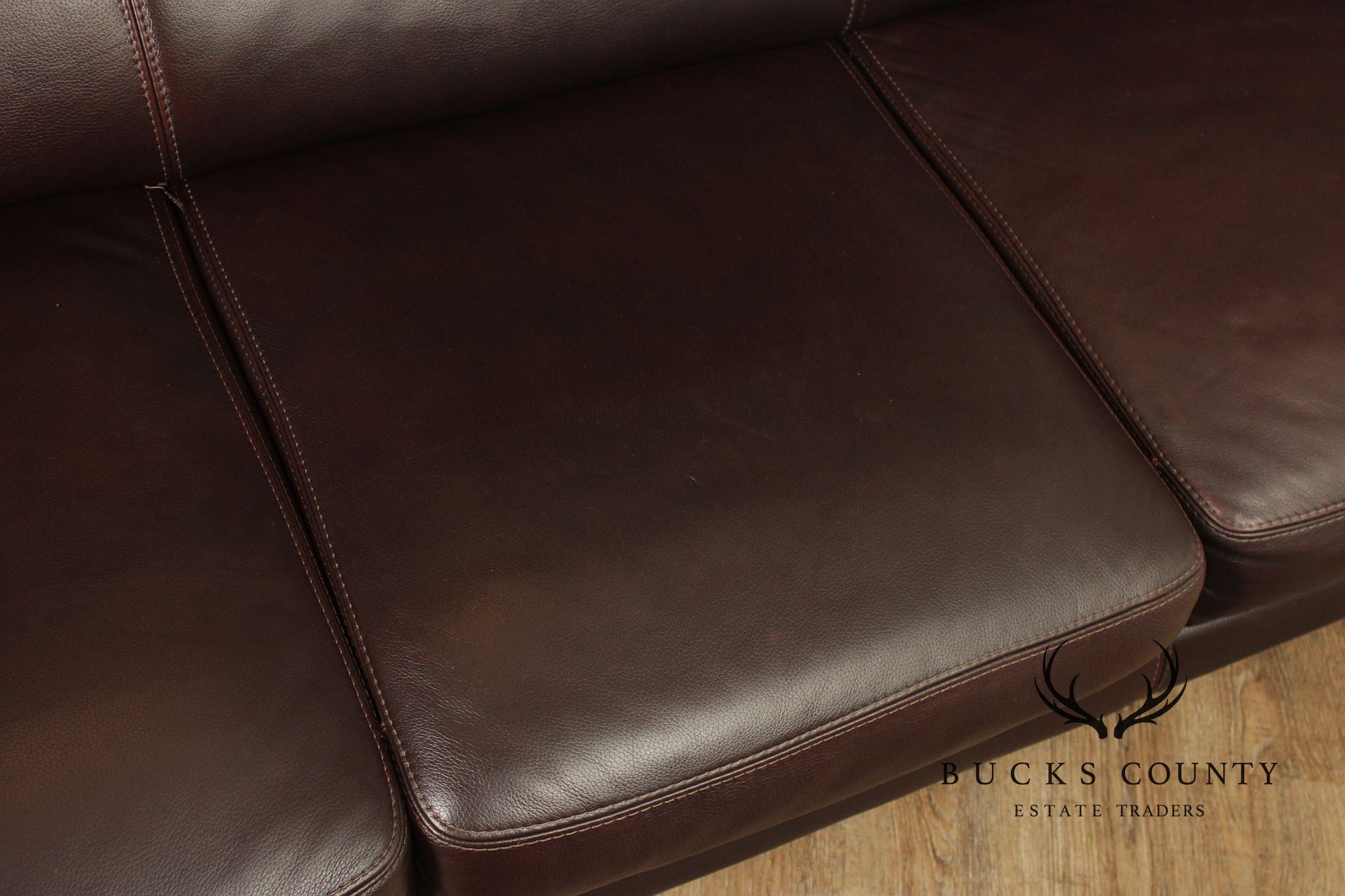 Chateau d’ Ax Brown Italian Leather Sofa