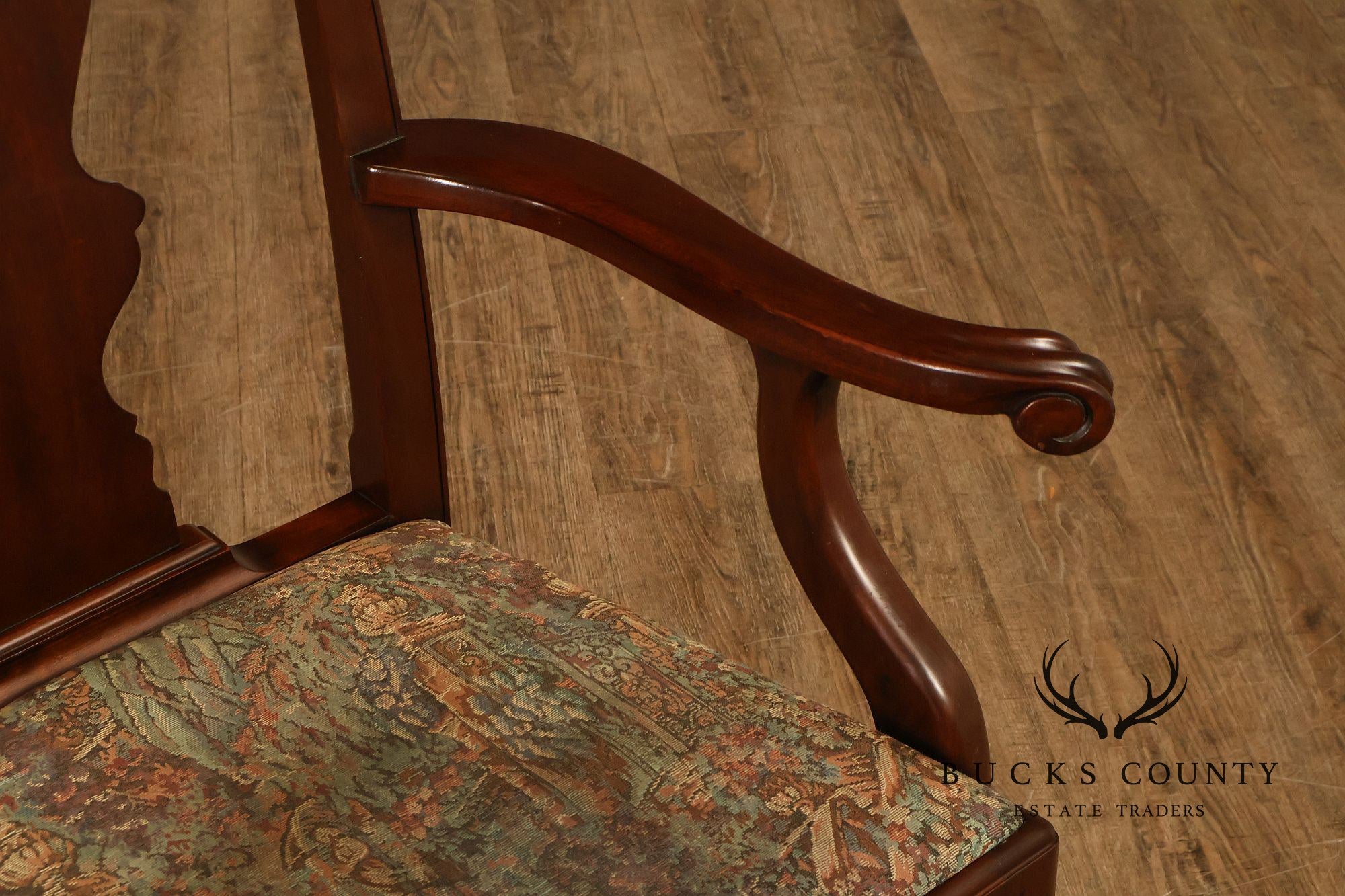 Henkel Harris Chippendale Style Mahogany Armchair