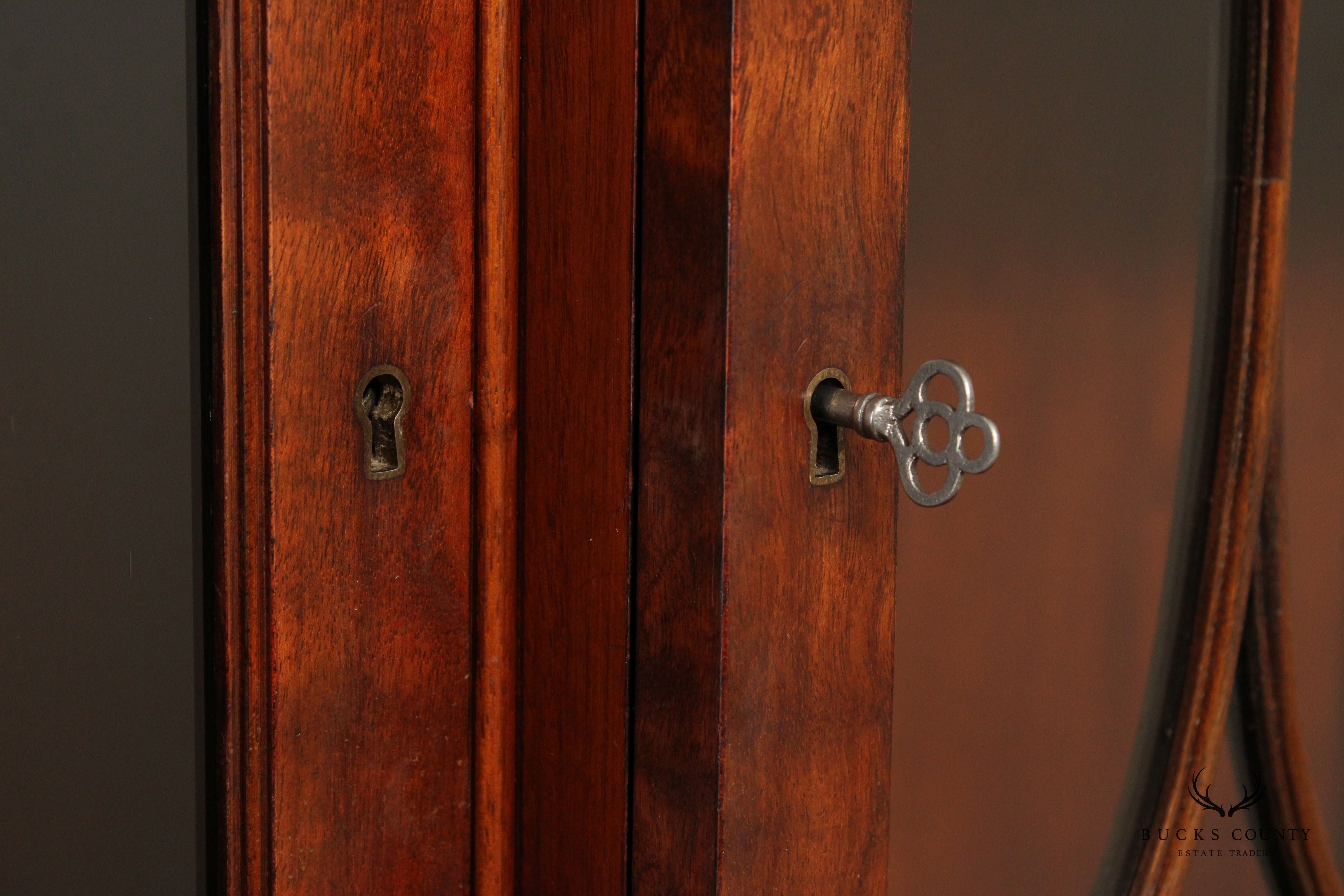 Charak Georgian Style Mahogany Hand Crafted Breakfront