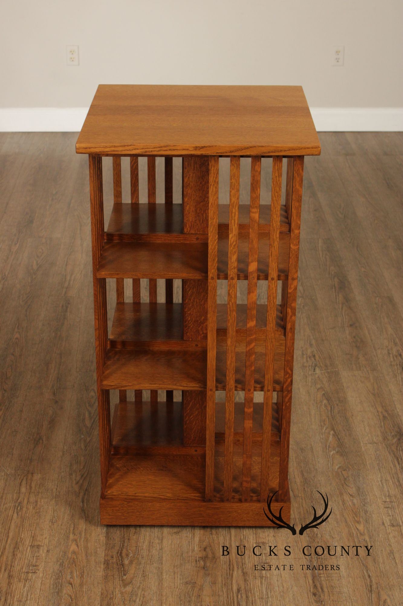 Stickley Mission Collection Oak Revolving Bookcase