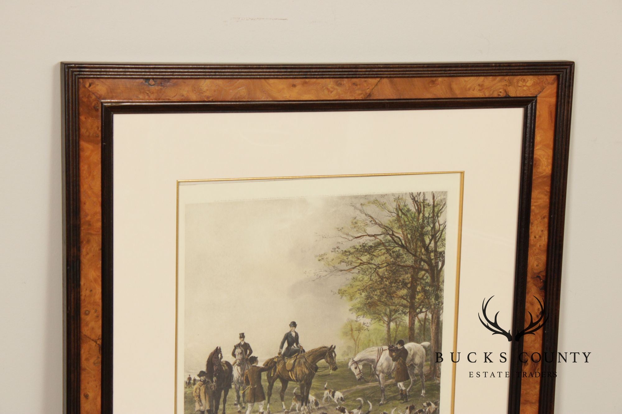 Heywood Hardy Framed Fox Hunt Print, 'Presenting the Brush'