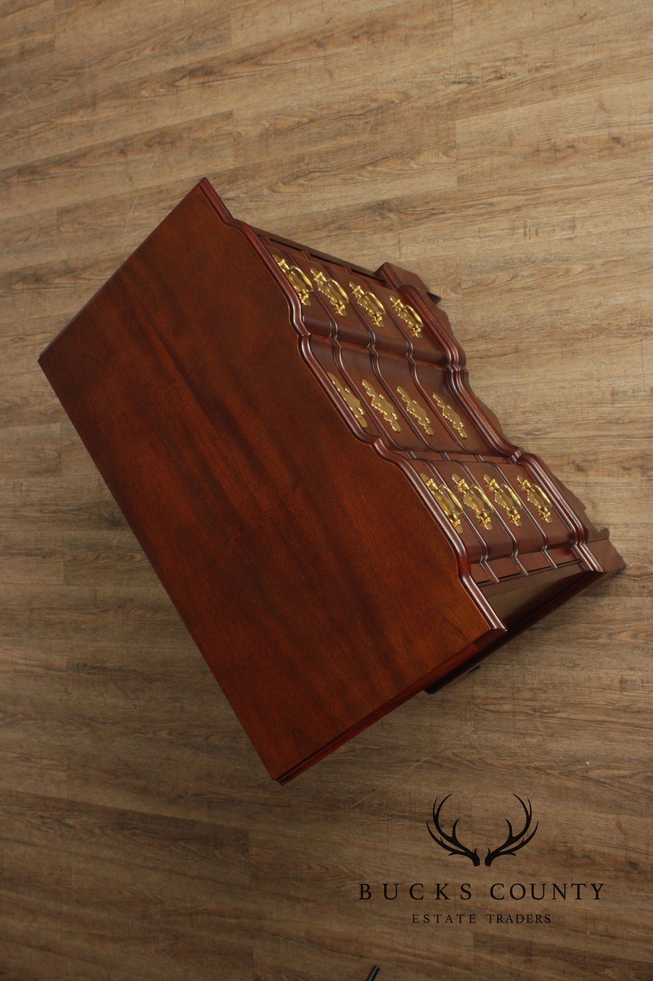 Councill Craftsmen Chippendale Style Mahogany Blockfront Chest