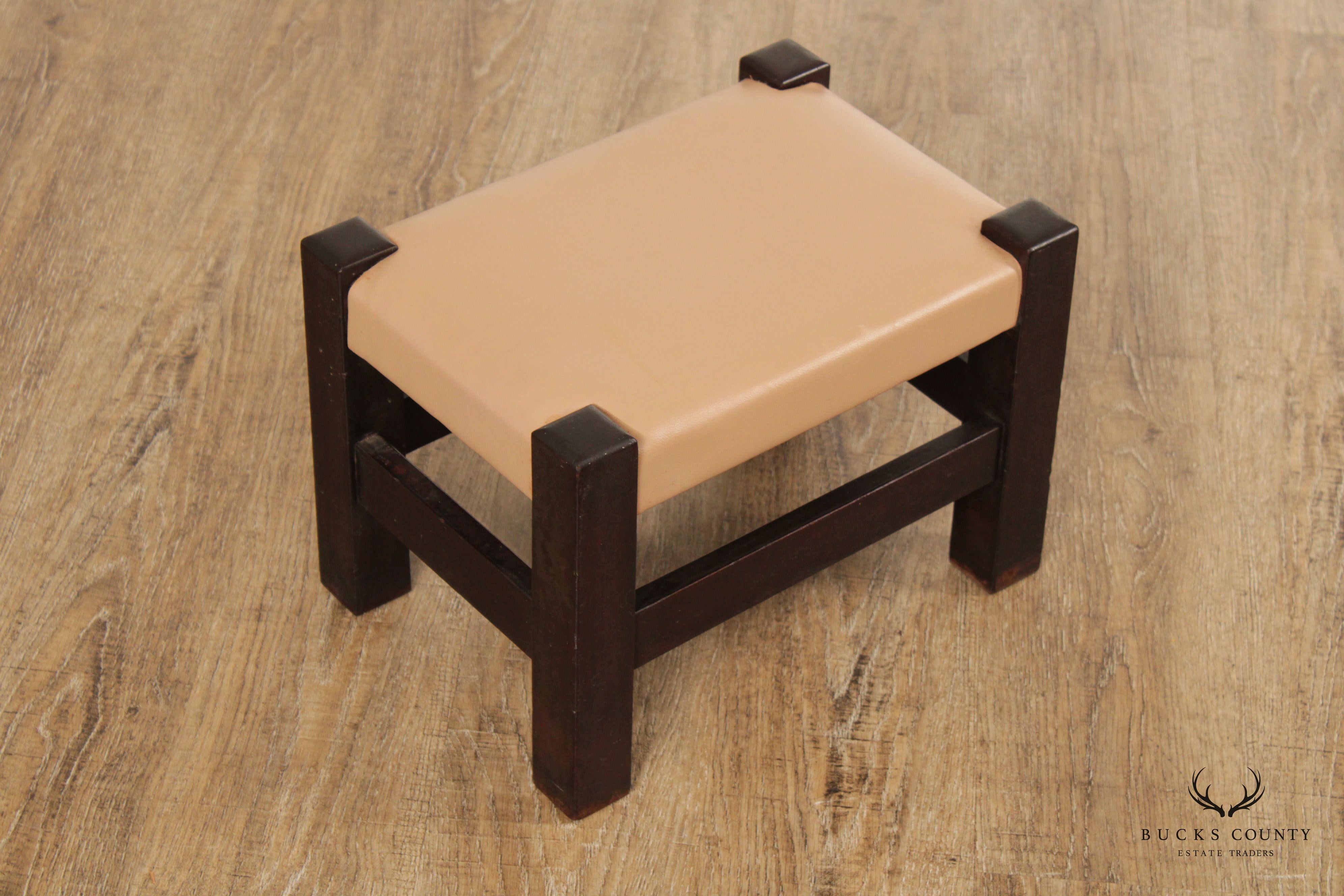 Frank S. Harden Co. Antique Mission Footstool