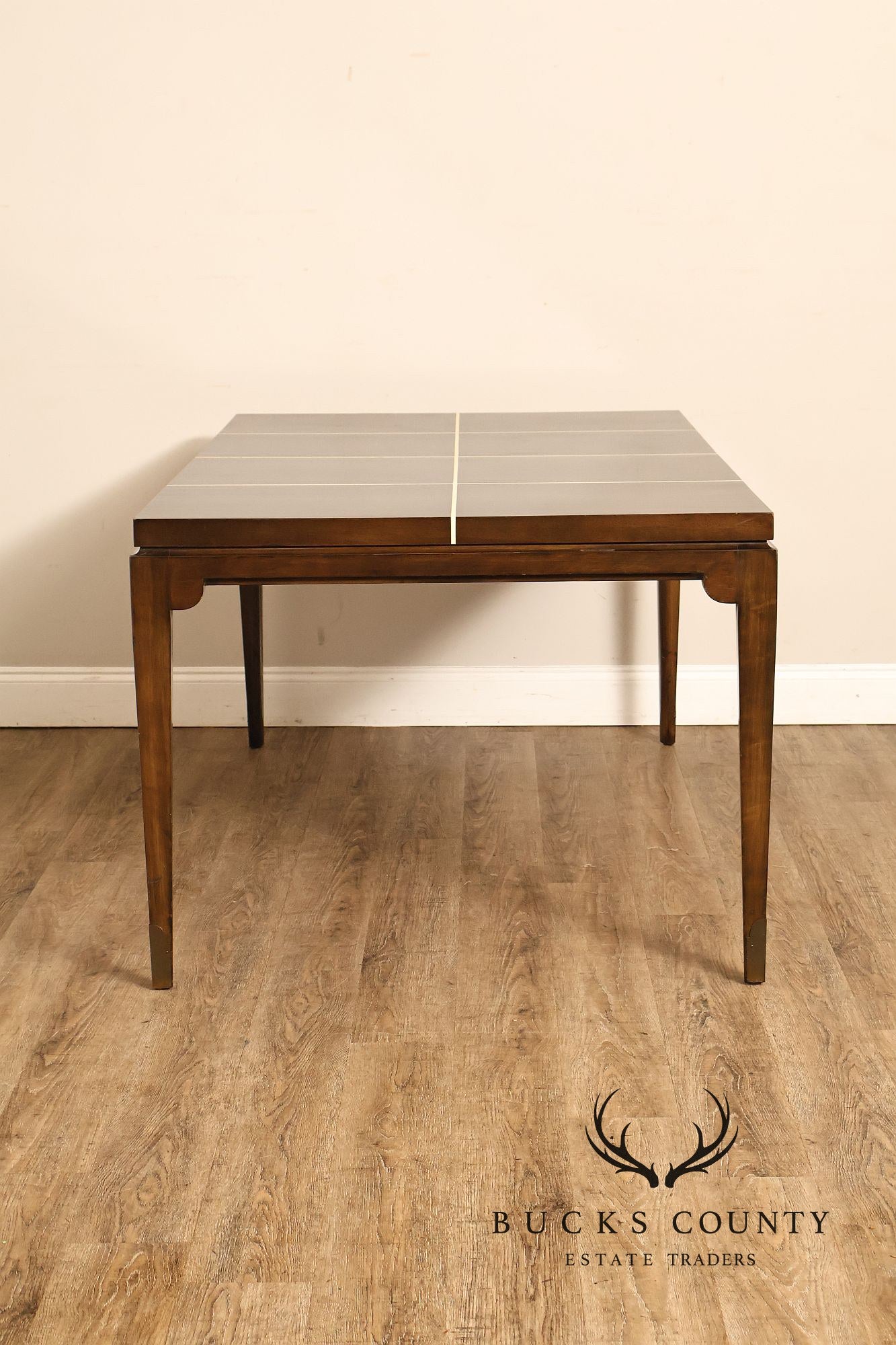 Tommi Parzinger Originals Lacquered Mahogany Expandable Dining Table