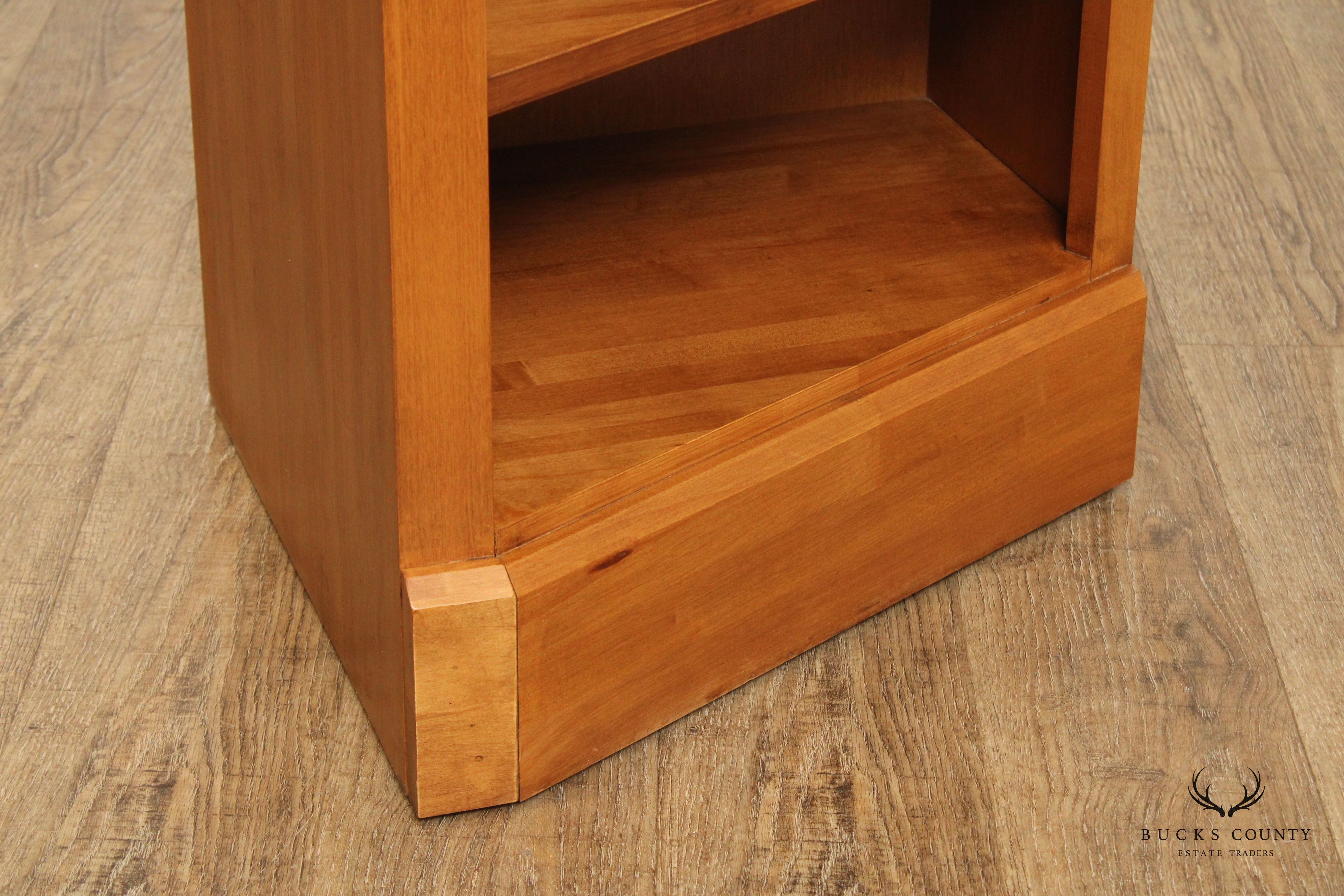 Ethan Allen 'Country Colors' Maple Corner Bookcase