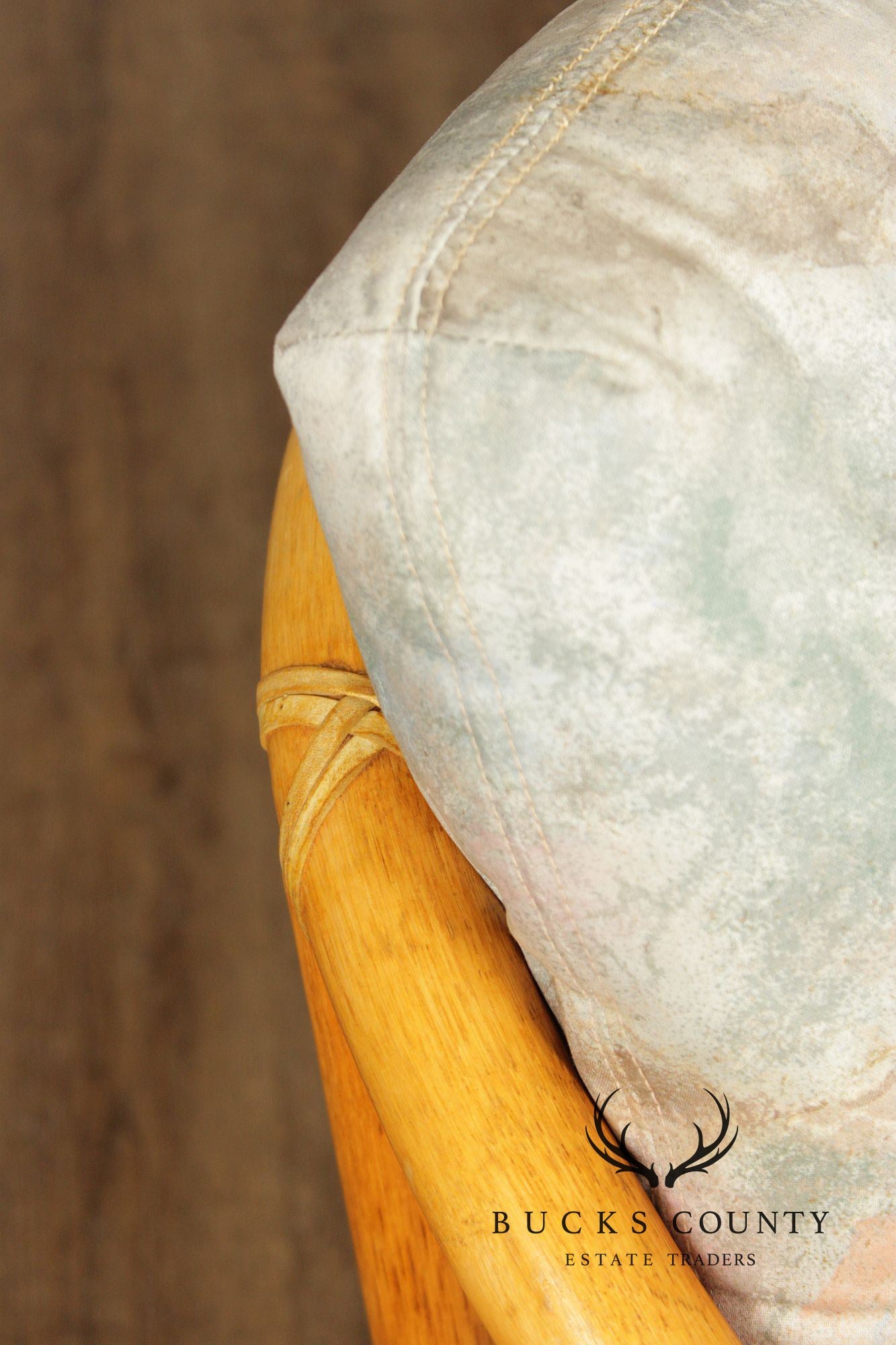 McGuire Organic Modern Rattan Three Cushion Sofa