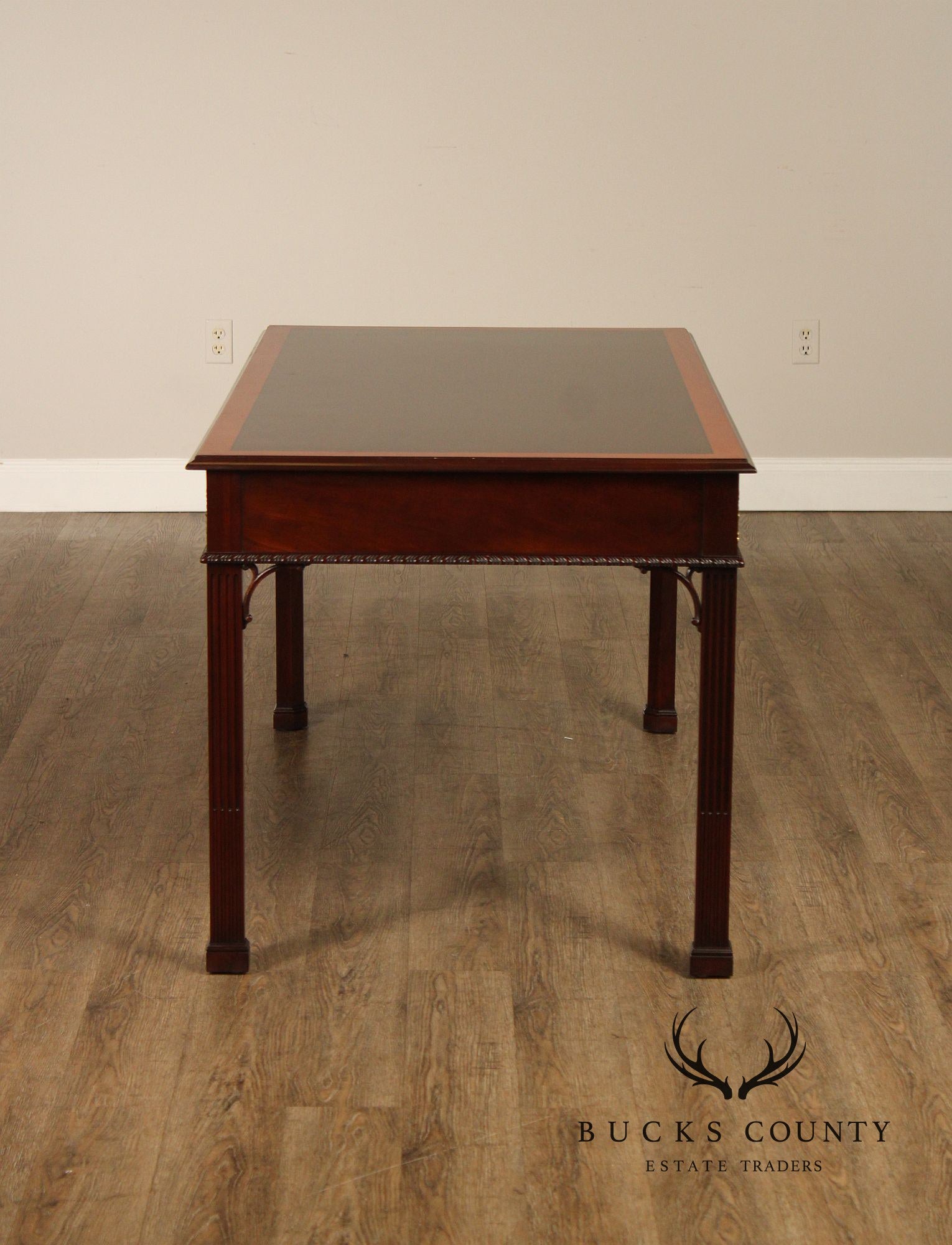 Stickley Georgian Style Banded Mahogany Writing Desk