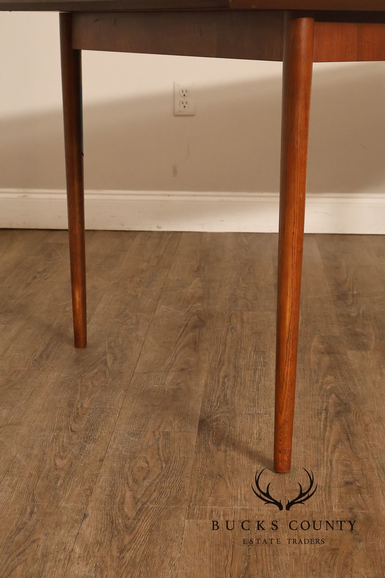 Mid Century Modern Walnut Expandable Dining Table