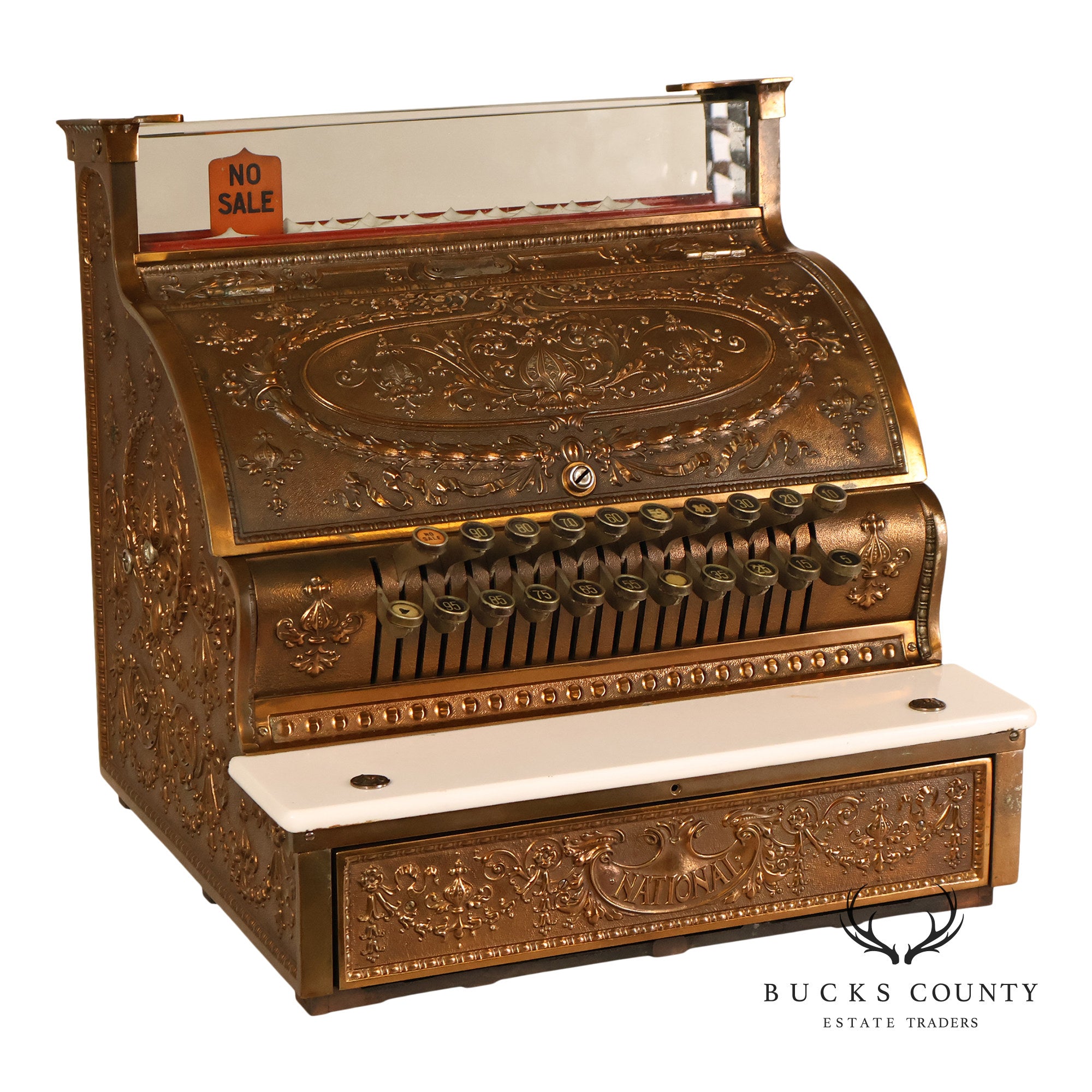 National Cash Register Model 333 Brass Cash Register
