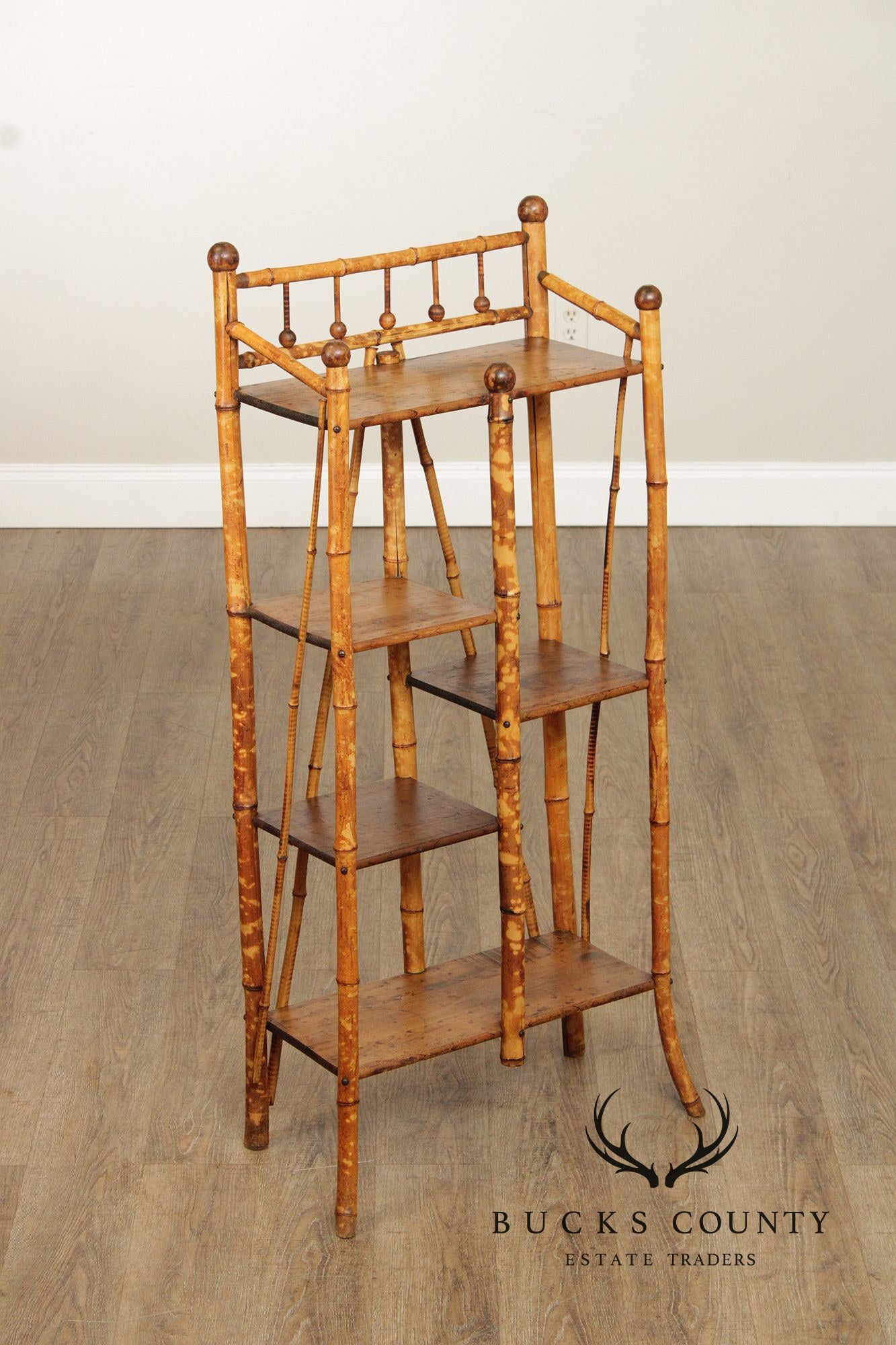 Antique Aesthetic Movement Bamboo Etagere