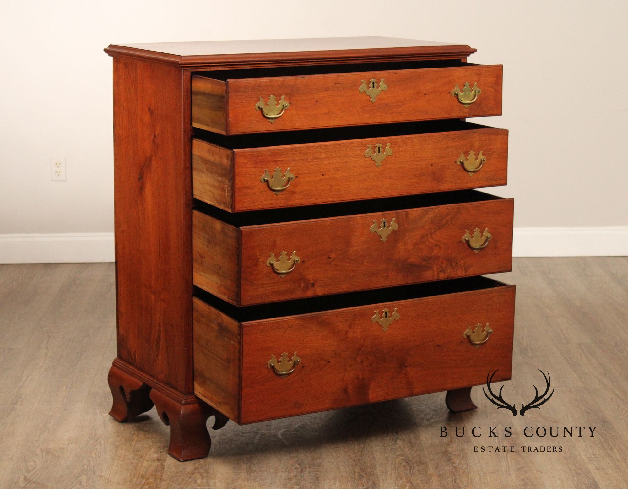 Antique Philadelphia Chippendale Walnut Chest of Drawers
