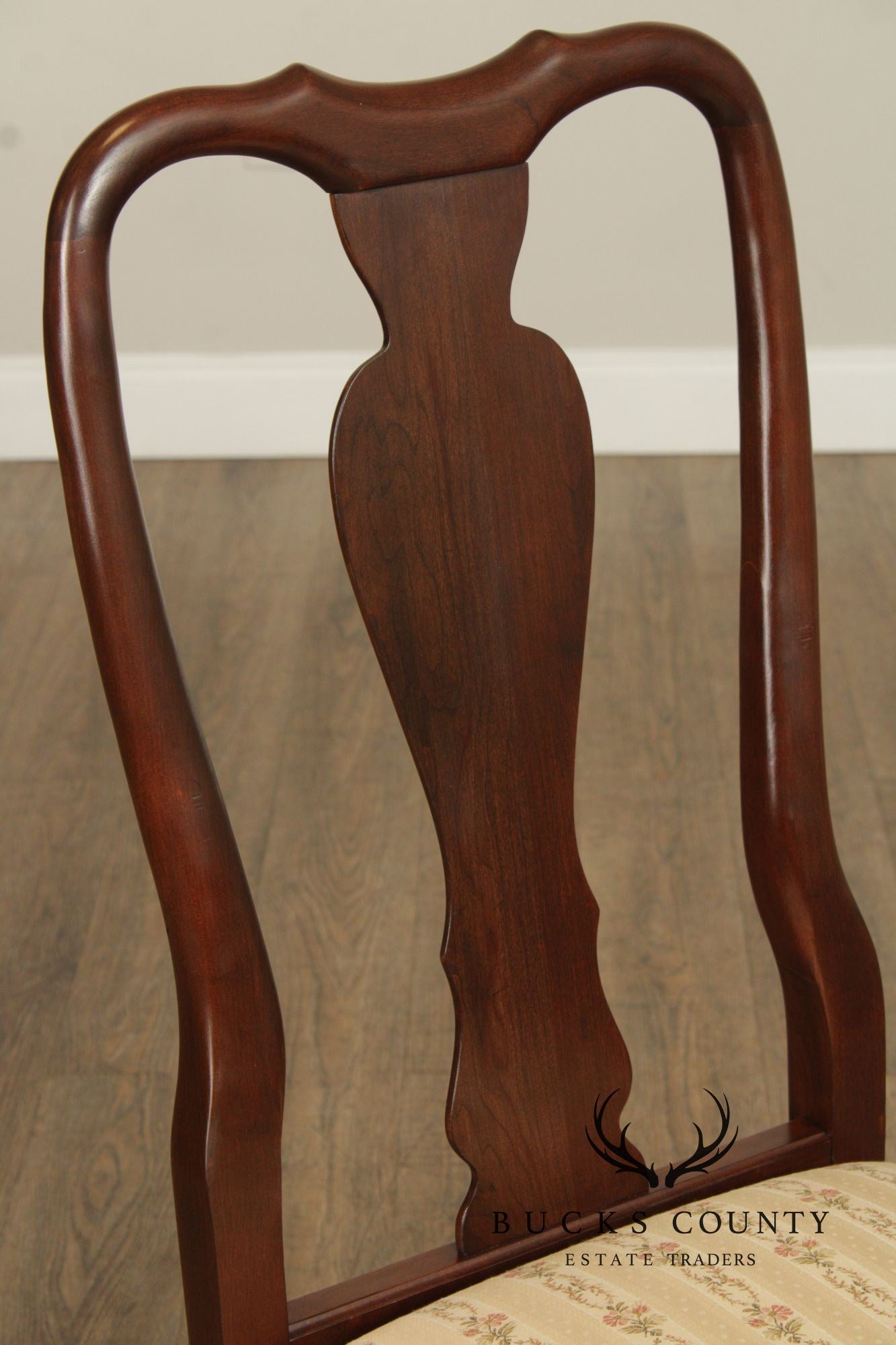 Ethan Allen 'Georgian Court' Set of Six Cherry Dining Chairs