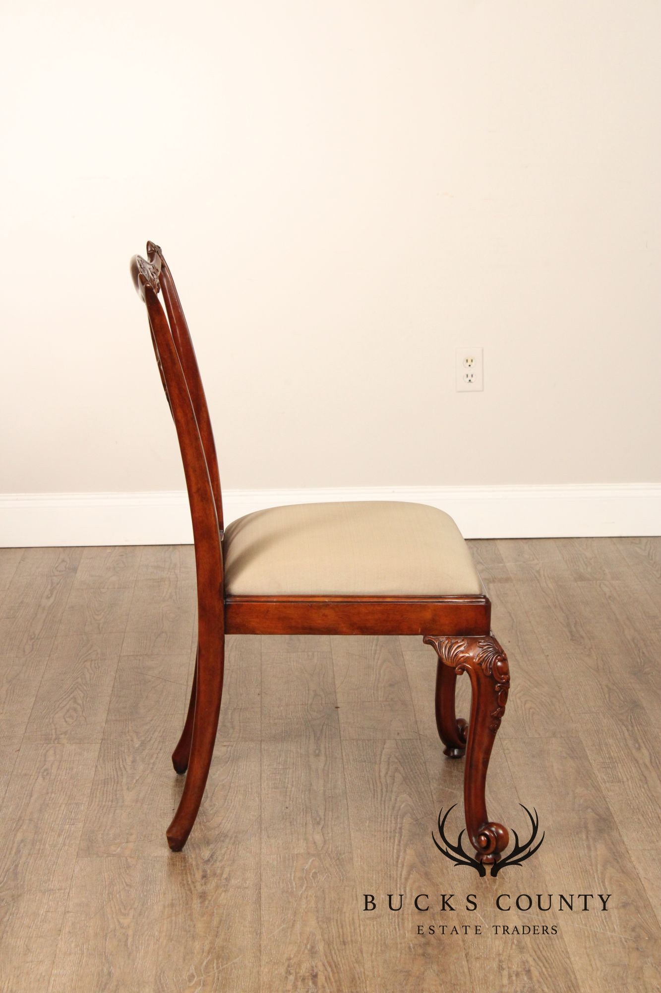 Theodore Alexander Pair of 'Rococo Splendour' Side Dining Chairs