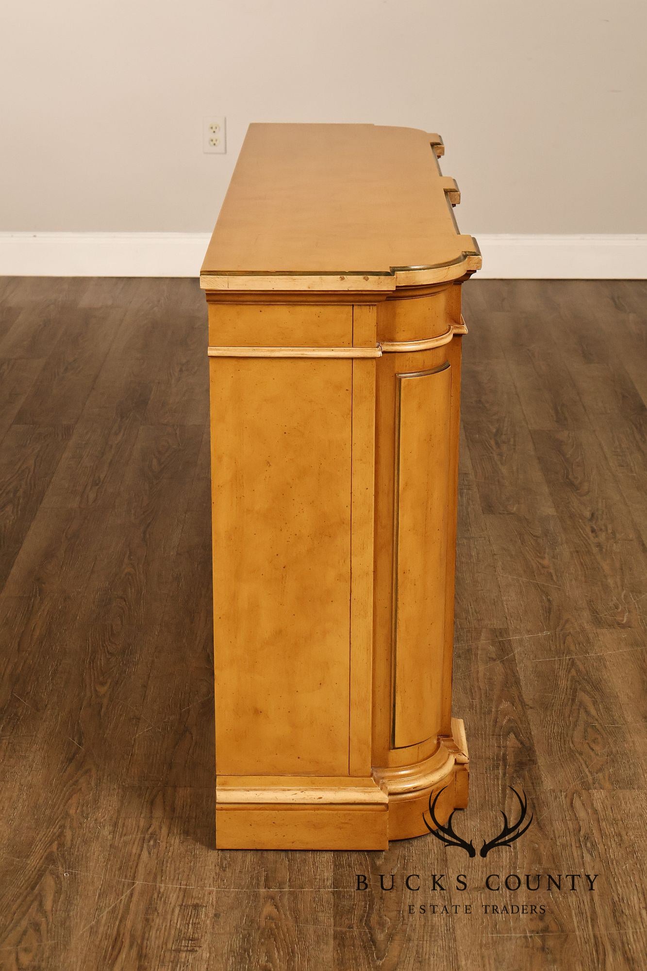 Italian Style Floral Painted Two-Door Sideboard