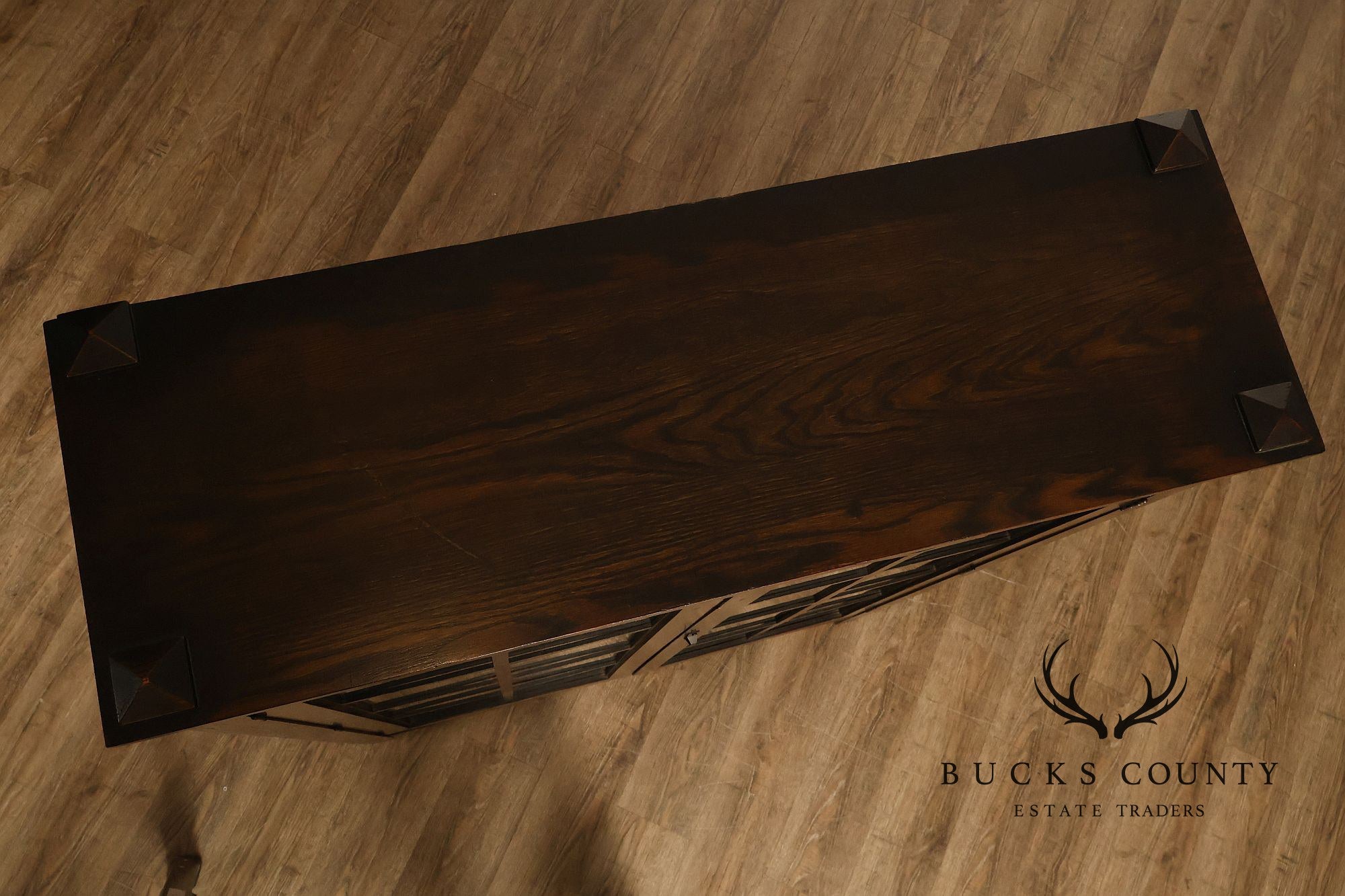 Antique Mission Oak Arts And Crafts Two Door Bookcase