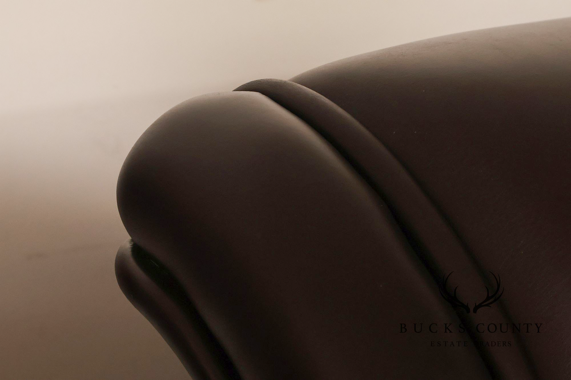 Stanley Leather King Size Sleigh Bed