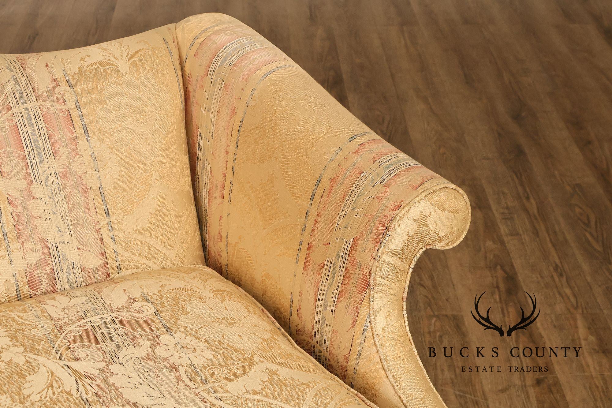 Hickory Chair Chippendale Style Mahogany Camelback Sofa