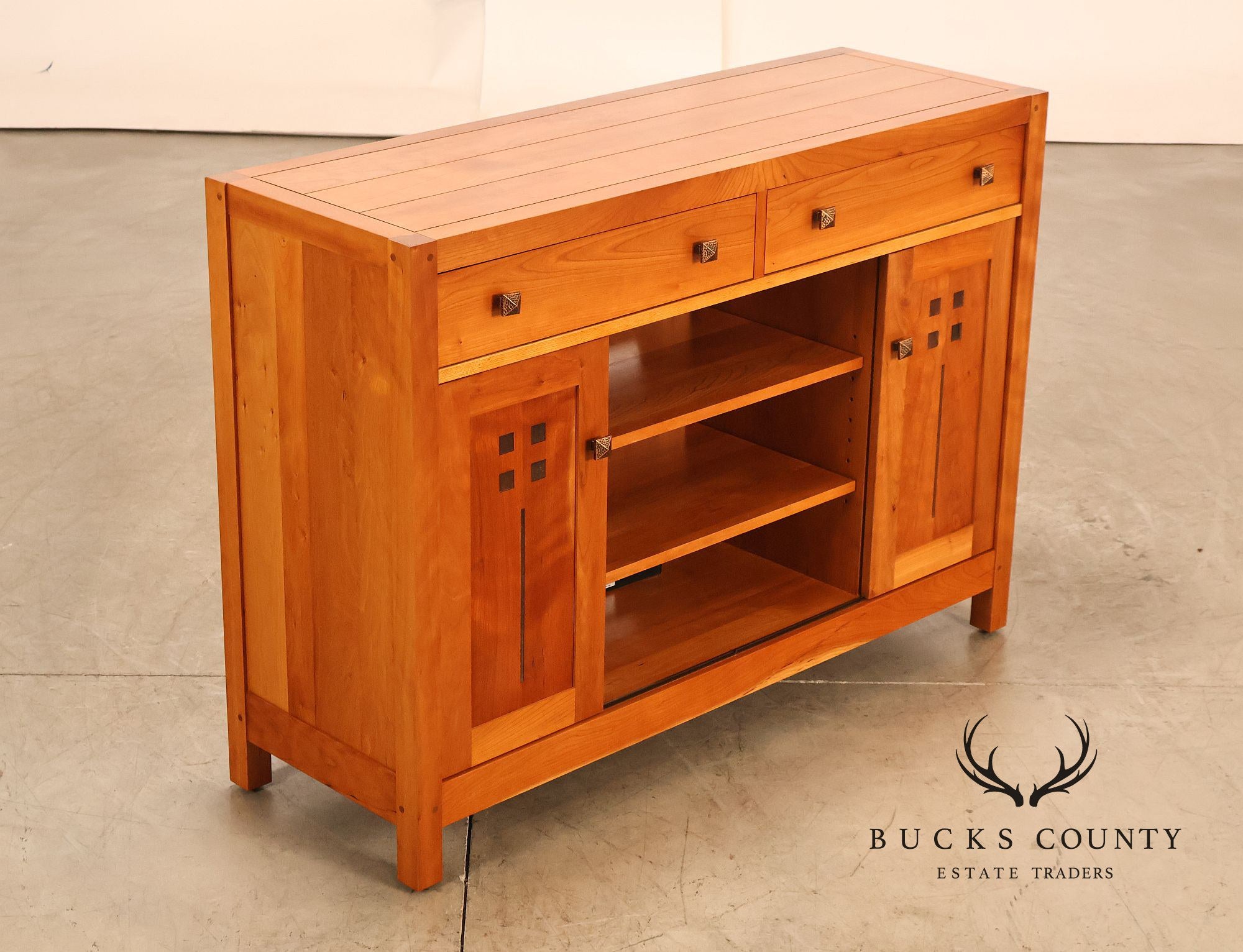 Stickley Highlands Mission Cherry Entertainment Console