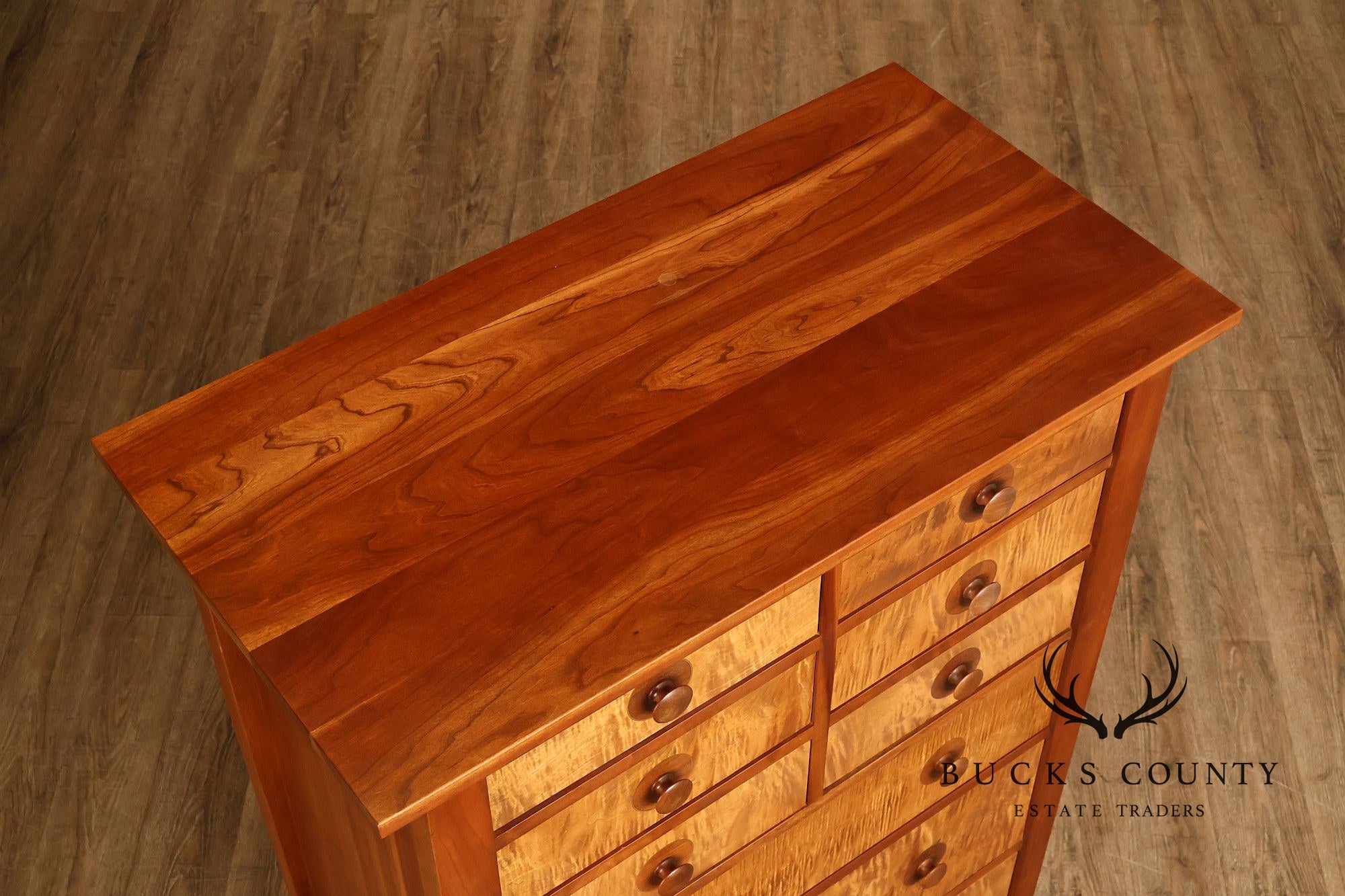 Stickley Mission Collection Harvey Ellis Cherry Nine-Drawer High Chest