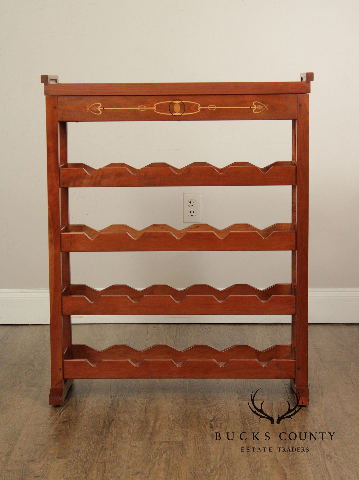 Stickley Mission Collection Cherry Wine Rack With Removable Serving Tray