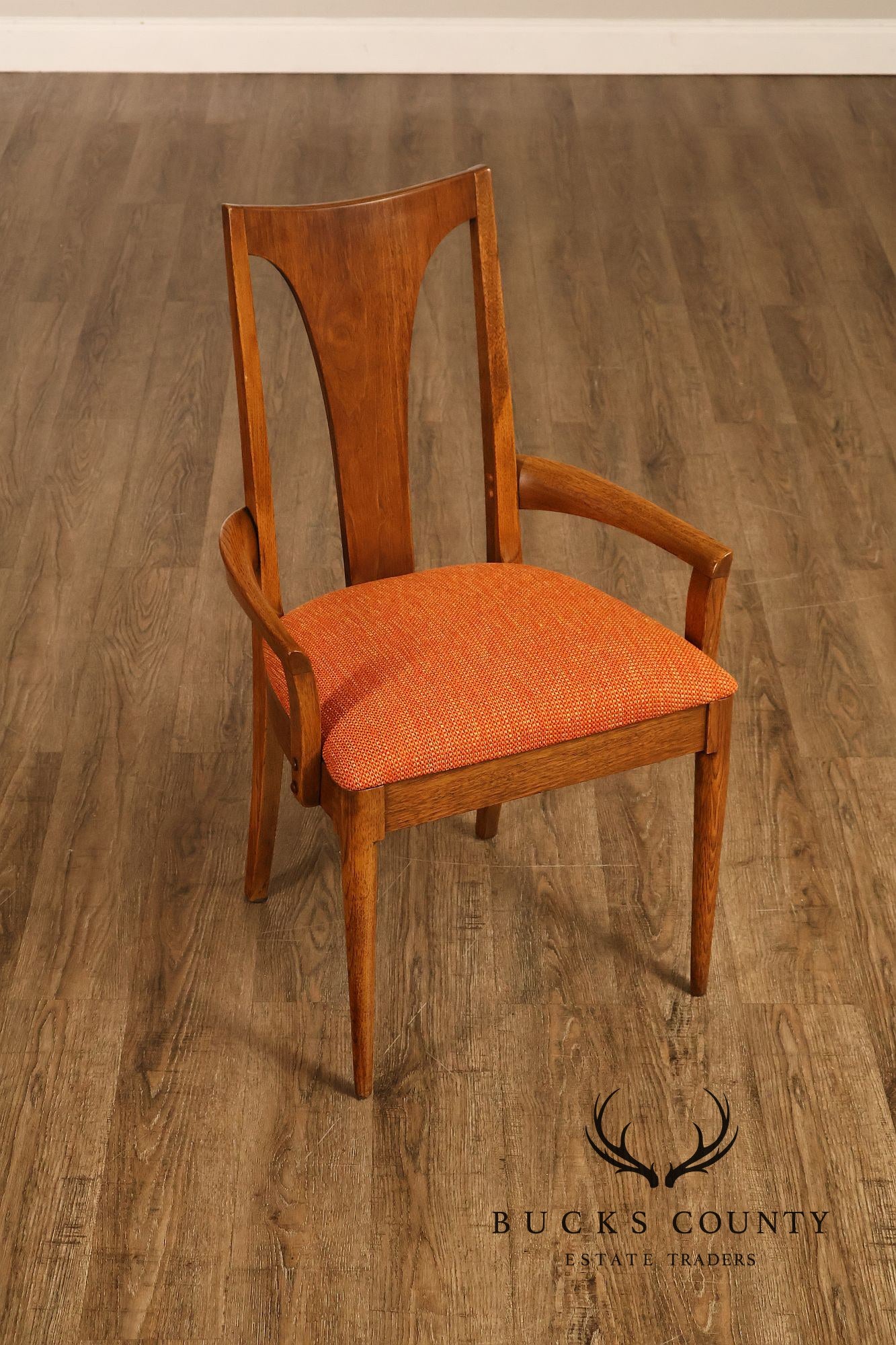 Broyhill 'Brasilia' Mid Century Modern Set of Four Walnut Dining Chairs