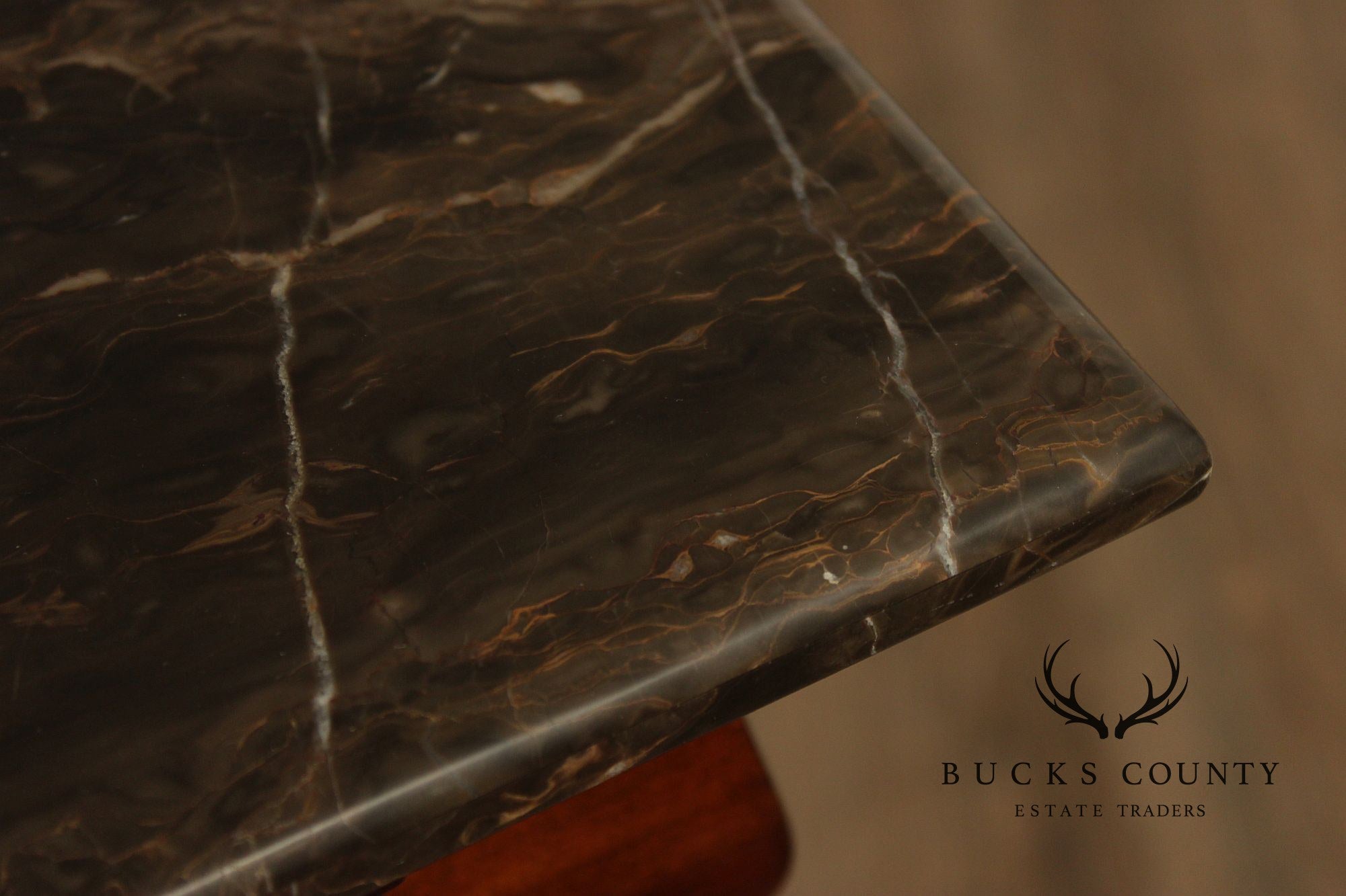 Ethan Allen Louis Philippe Style 'Fisher' Marble Top Chest