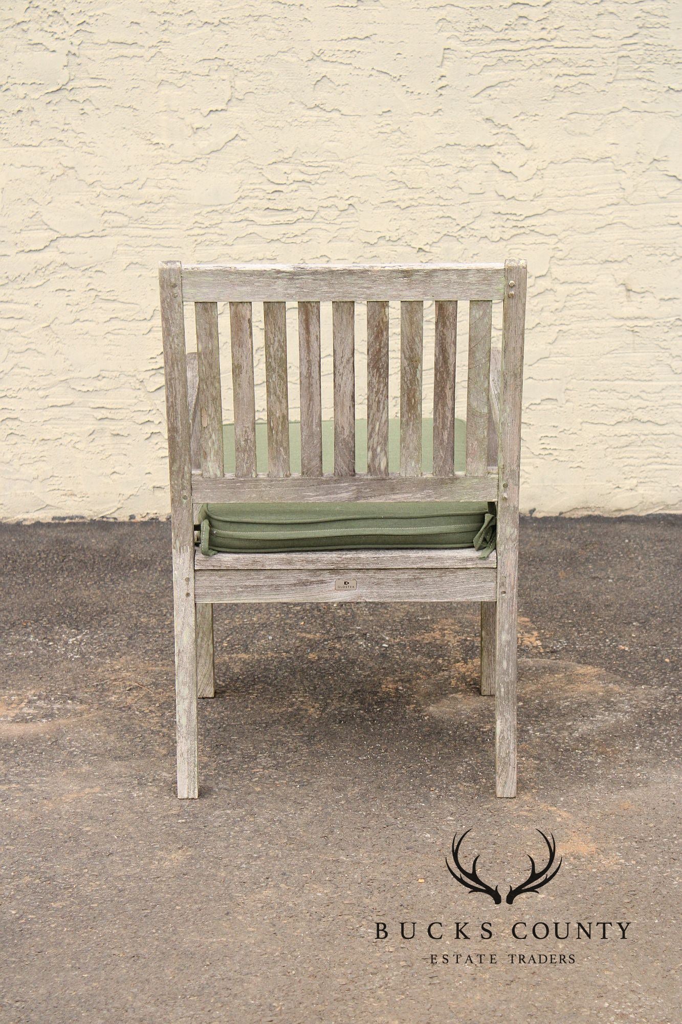 Gloster Teak Outdoor Patio Dining Table With Four Chairs