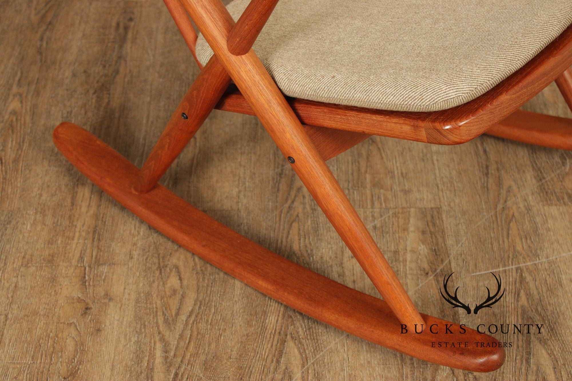 Bramin Mobler Danish Modern Teak Rocker