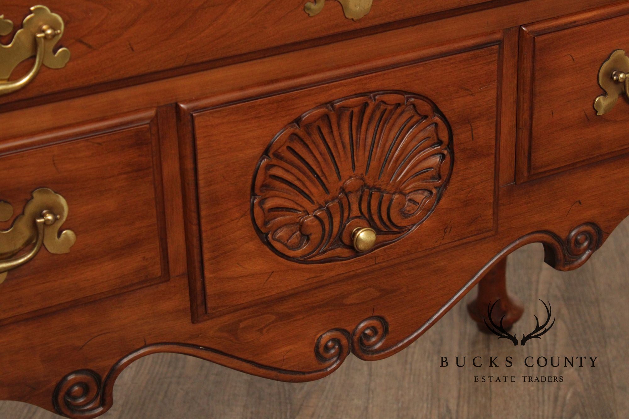 Henkel Harris Queen Anne Style Cherry Highboy