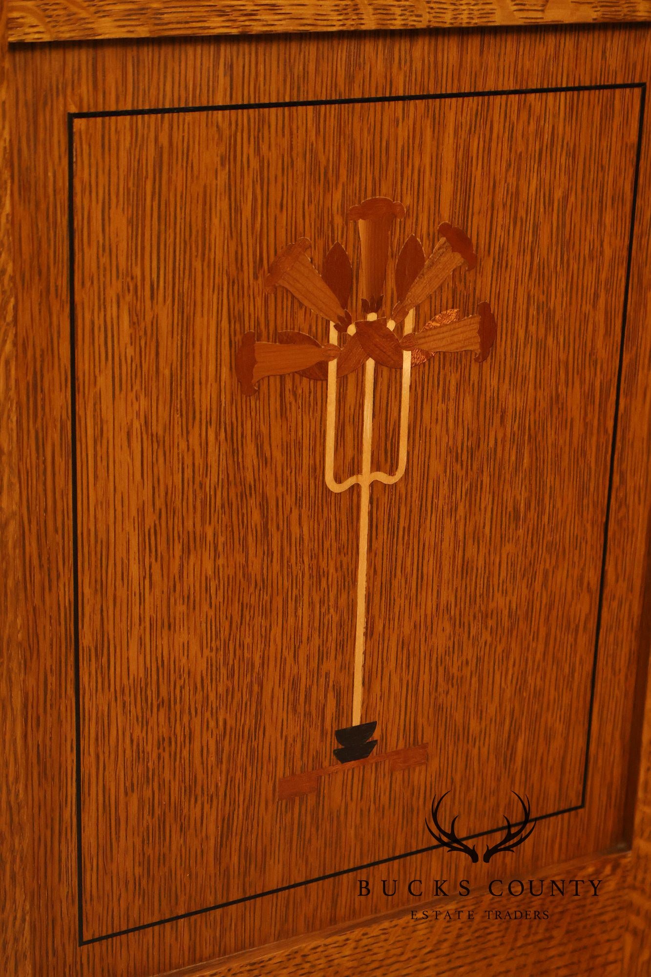 Stickley Mission Oak Harvey Ellis Inlaid Nightstand