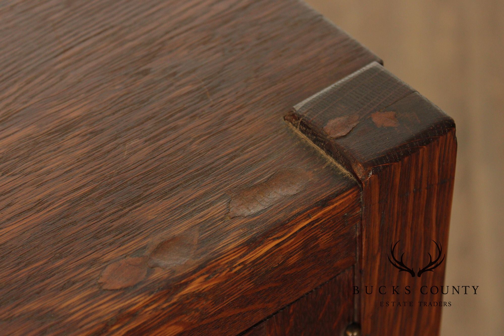 Stickley Brothers Antique Mission Oak Glass China Cabinet