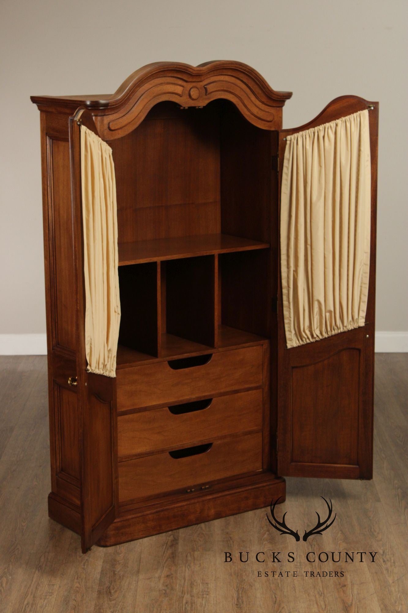 John Stuart French Louis XVI Style Pair of Vintage Armoires