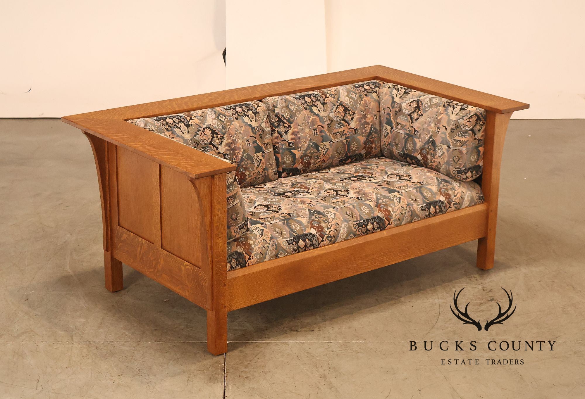 Stickley Mission Collection Oak Prairie Loveseat