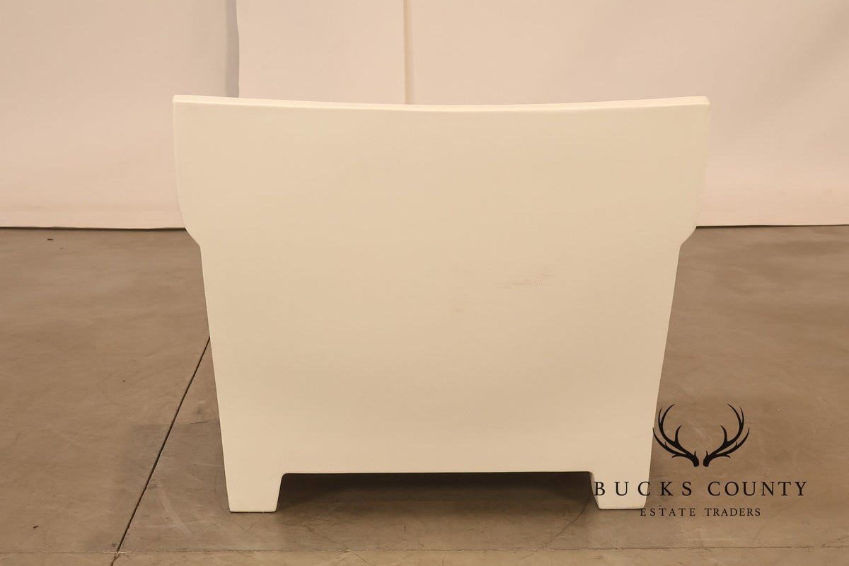 Kartell Philippe Starck Pair Of Bubble Club White Armchairs