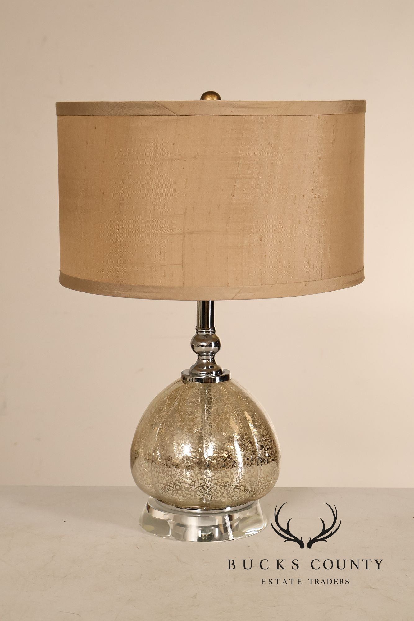 Contemporary Mercury Glass Table Lamp