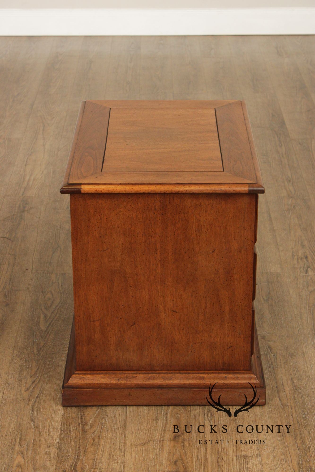 John Stuart Vintage Pair of Walnut Nightstands