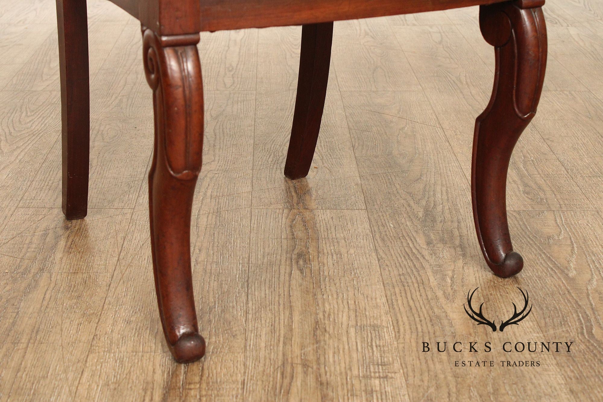 Antique Set of 4 Classical French Empire Mahogany Dining Chairs