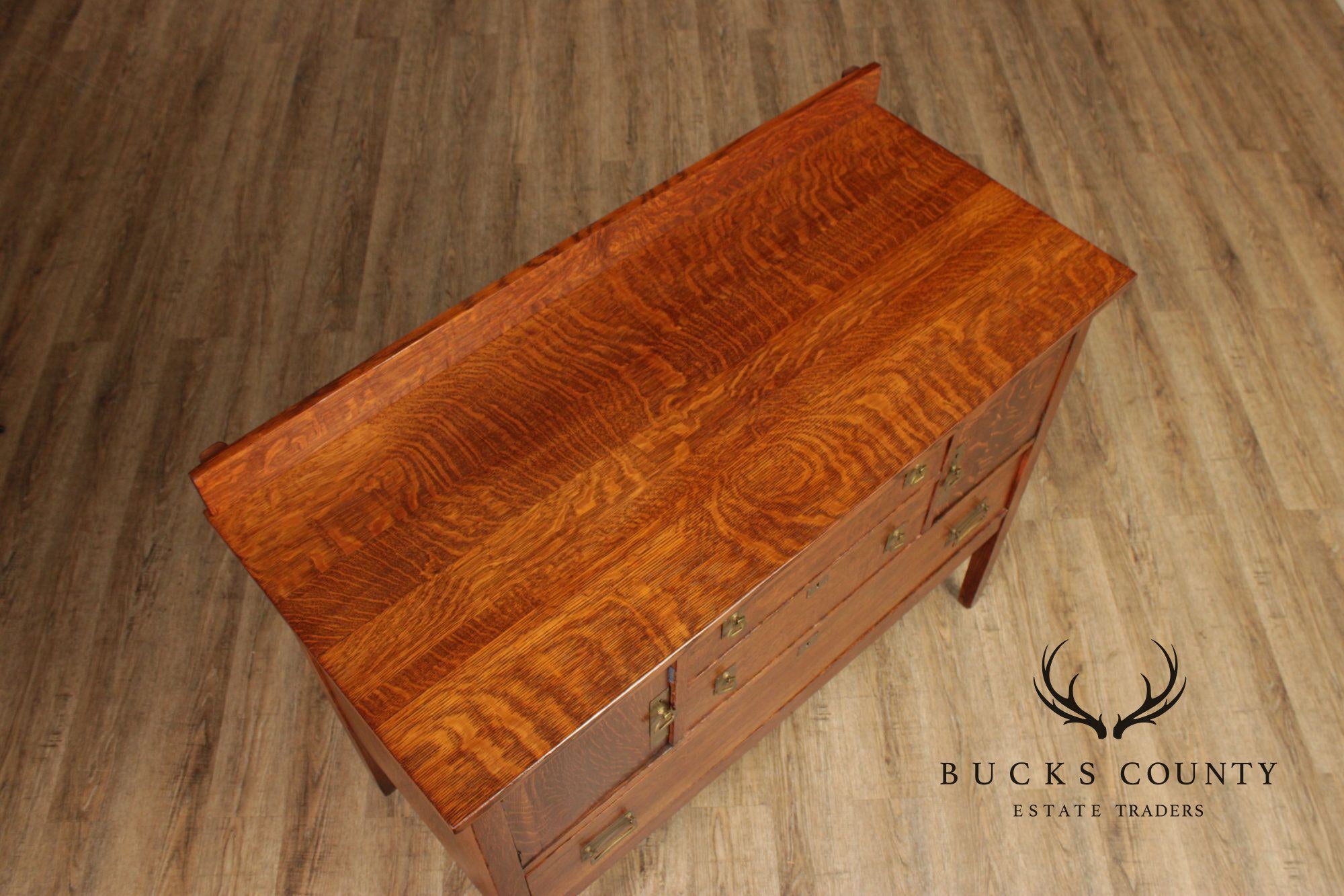 Leavens Furniture Antique Mission Oak Sideboard