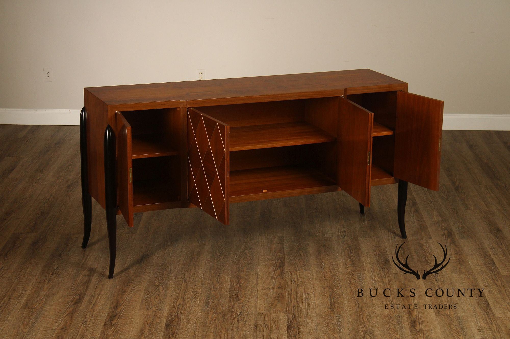 Acanto Luxury Furniture French Art Deco Style Walnut Sideboard Moma