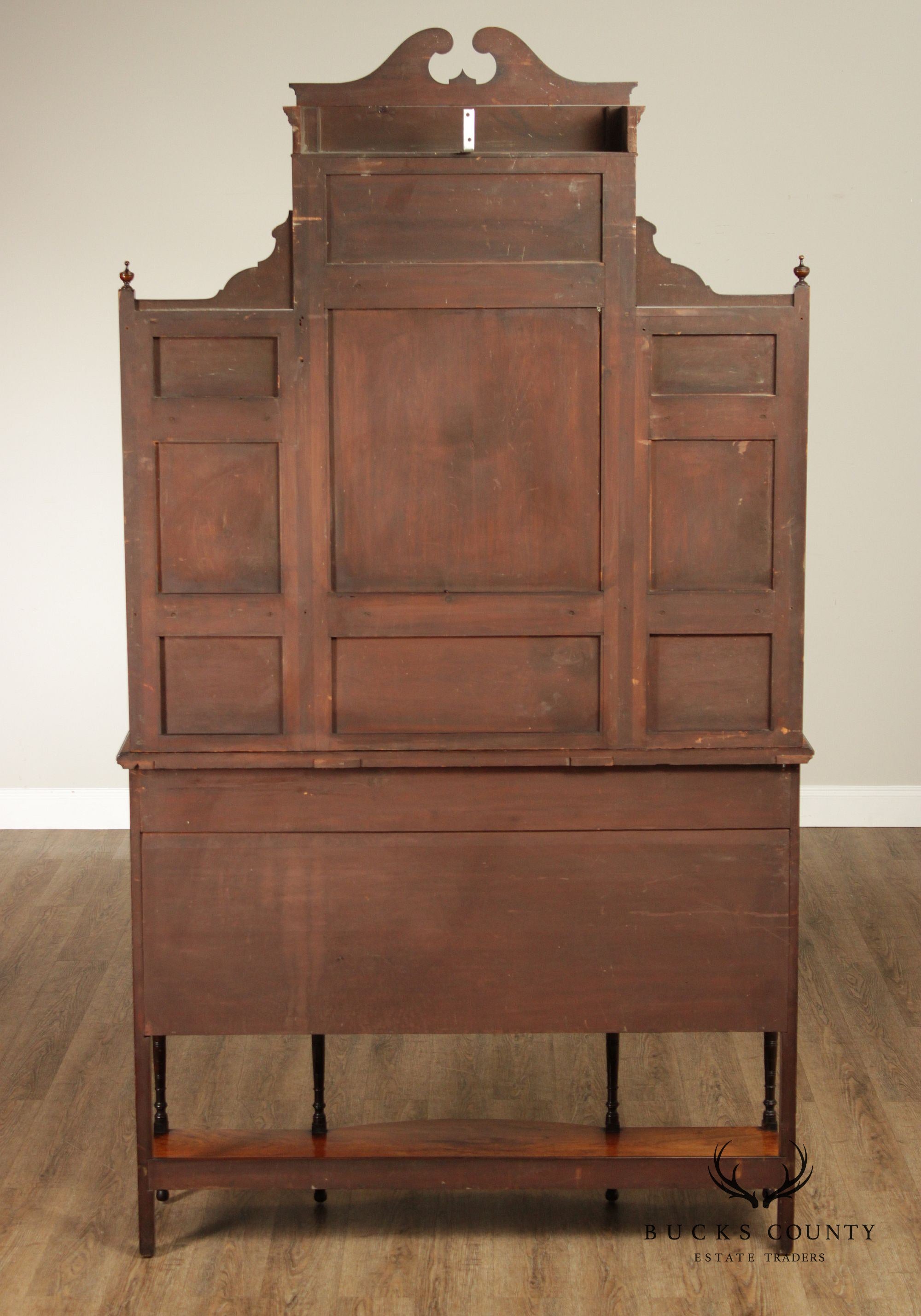 Antique Edwardian Inlaid Rosewood Sideboard