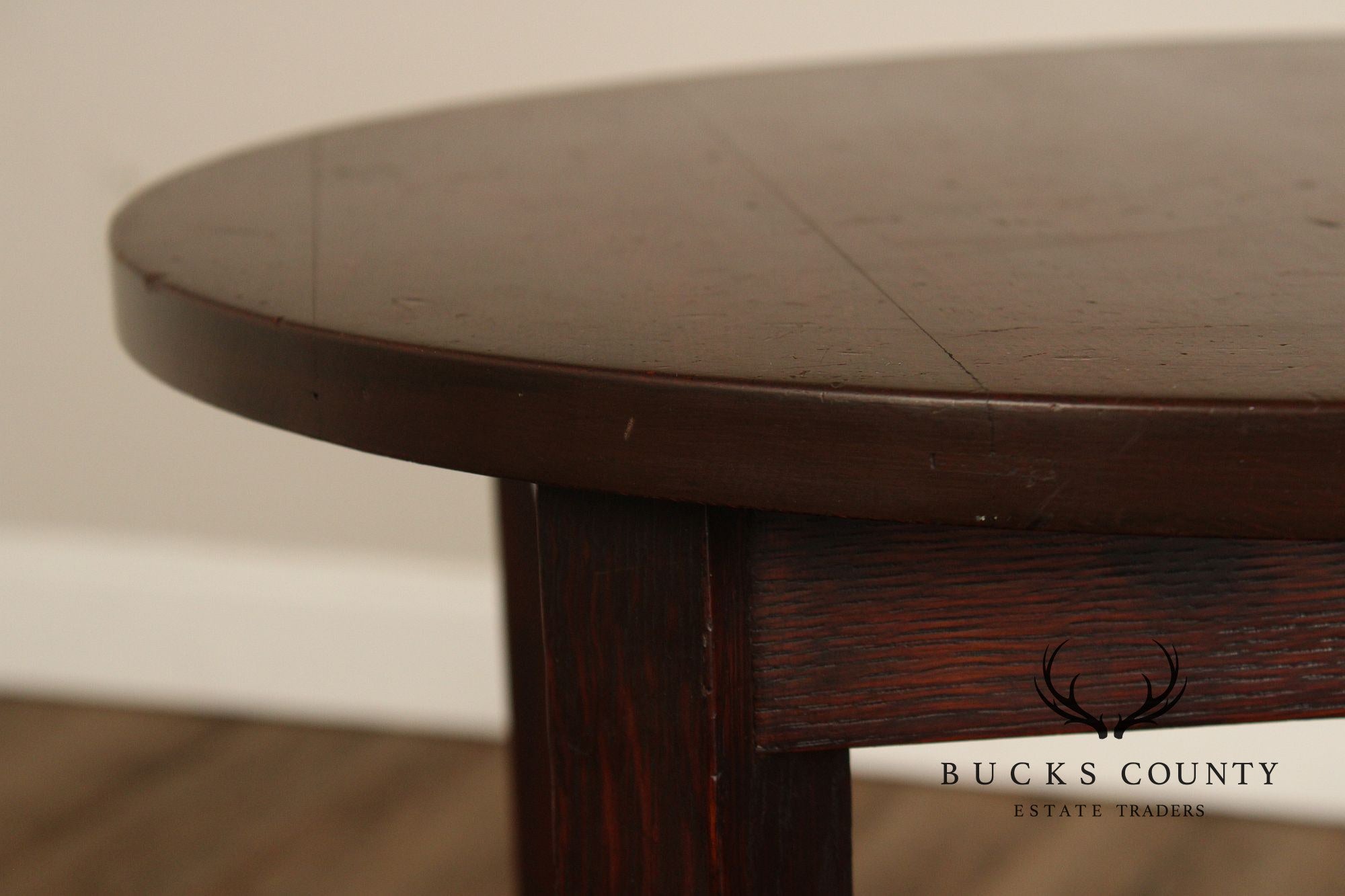 Antique Stickley Brothers Mission Oak 24 Inch Lamp Table