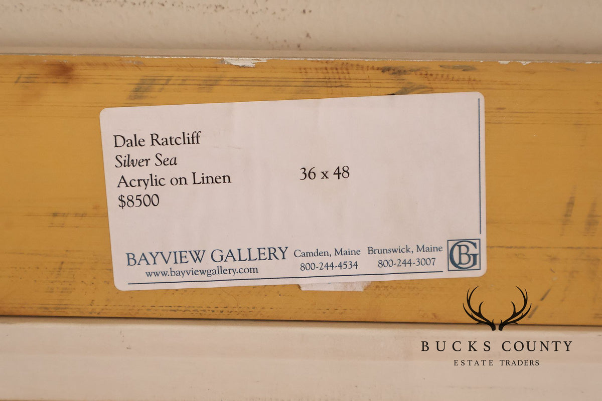 Dale Ratcliff Acrylic on Linen Painting, 'Silver Sea'