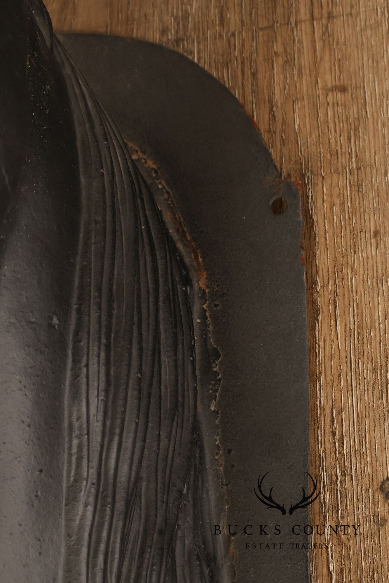 Pair of Cast Iron Horse Head Wall Decor