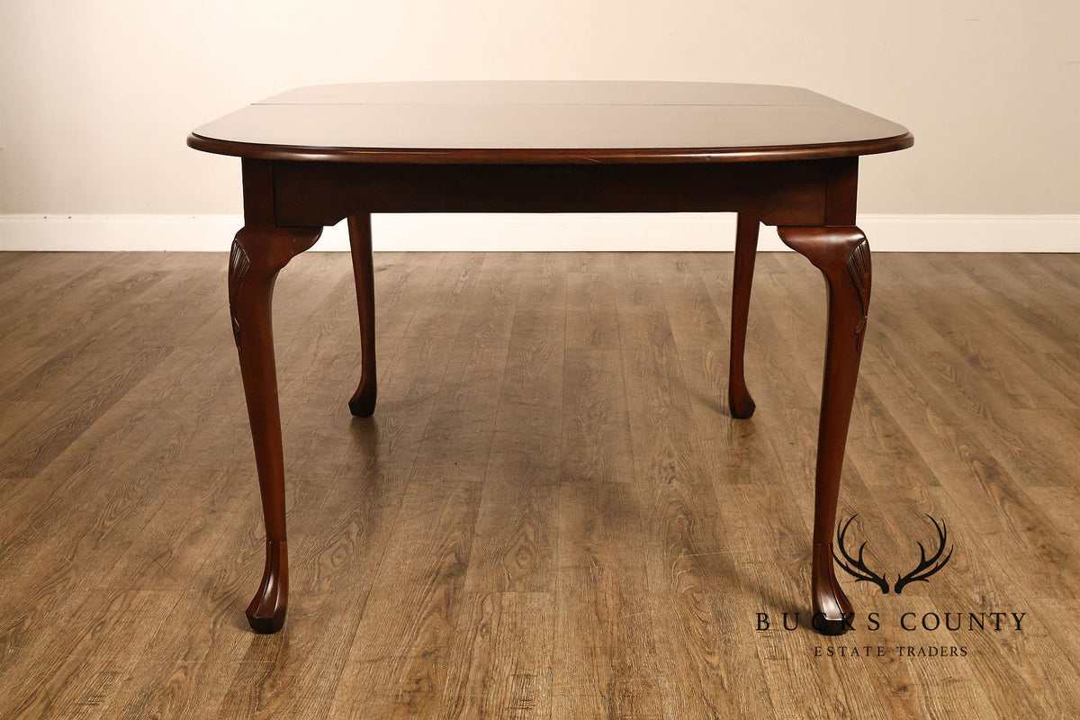 Harden Queen Anne Style Cherry Extension Dining Table
